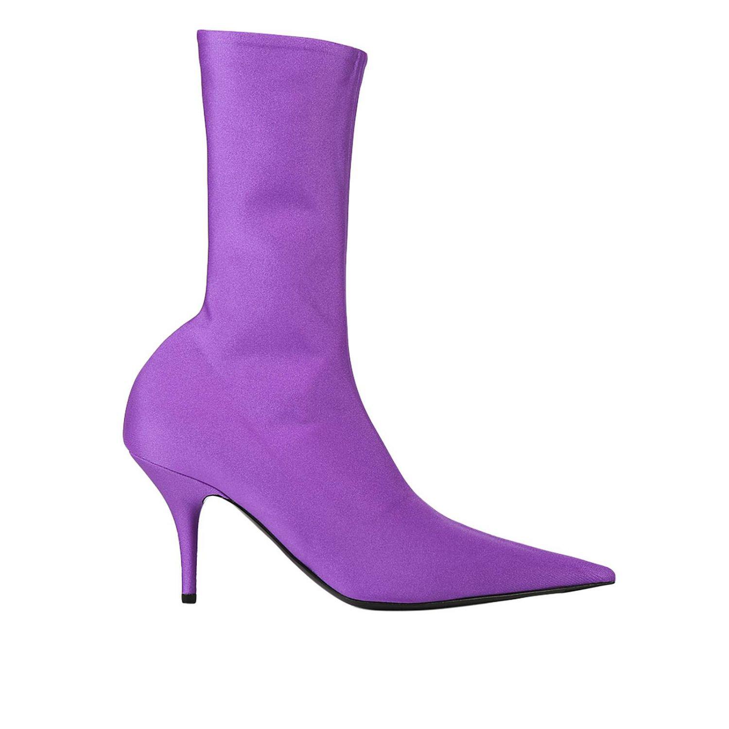 balenciaga sock shoes womens purple