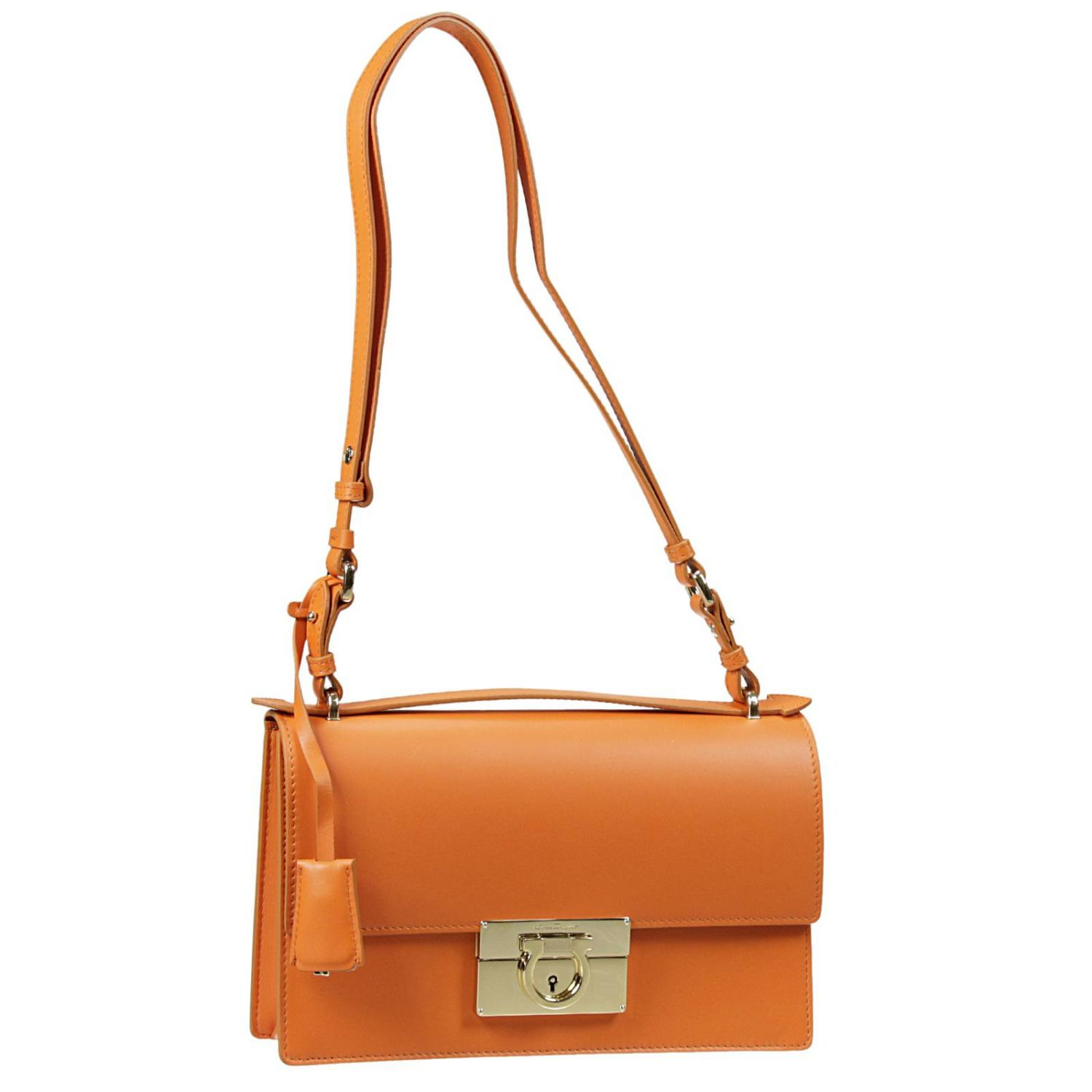 ferragamo orange bag