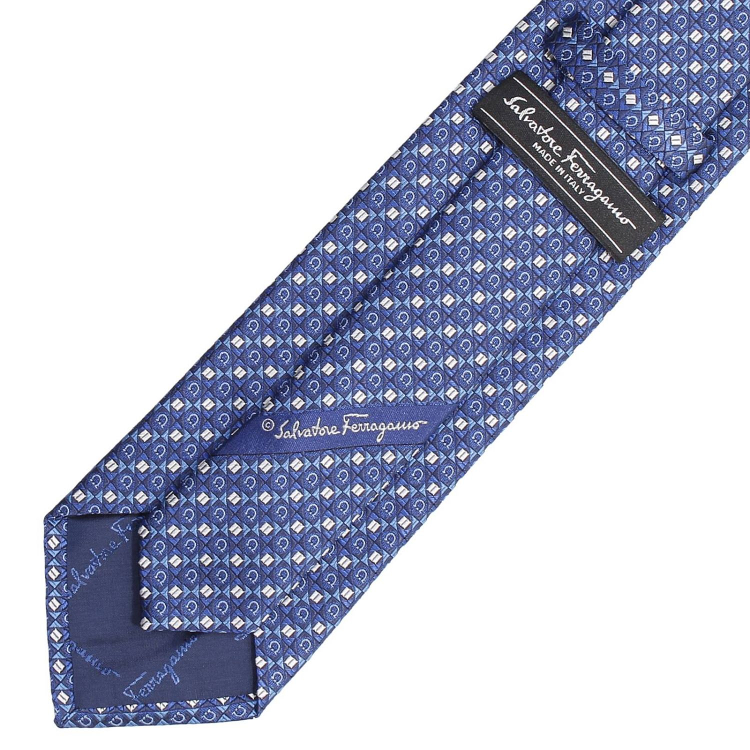 Ferragamo Silk Men's Tie in Navy (Blue) for Men - Lyst