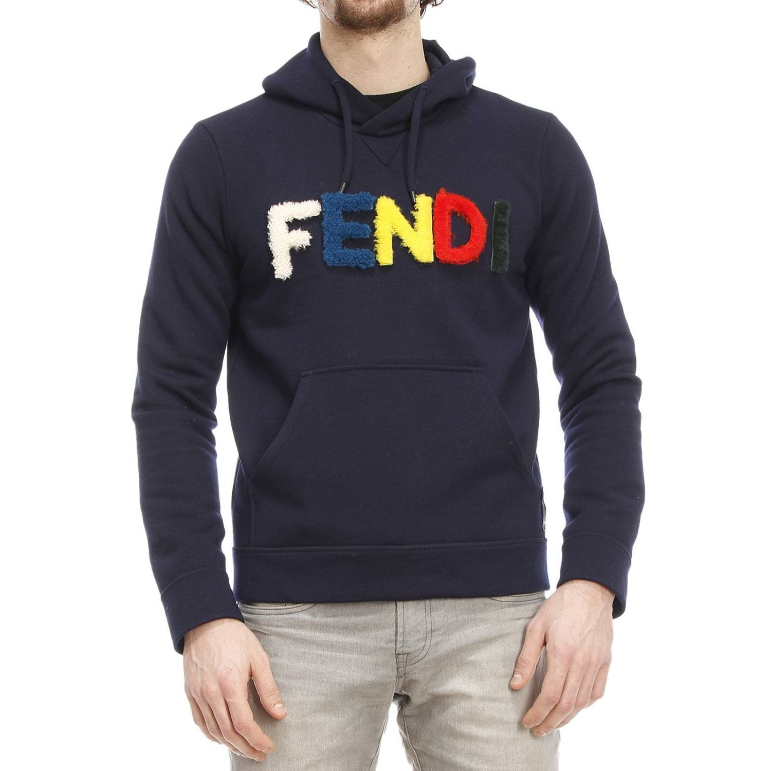 fendi s sweater in blue for lyst fendi s sweater in blue for lyst