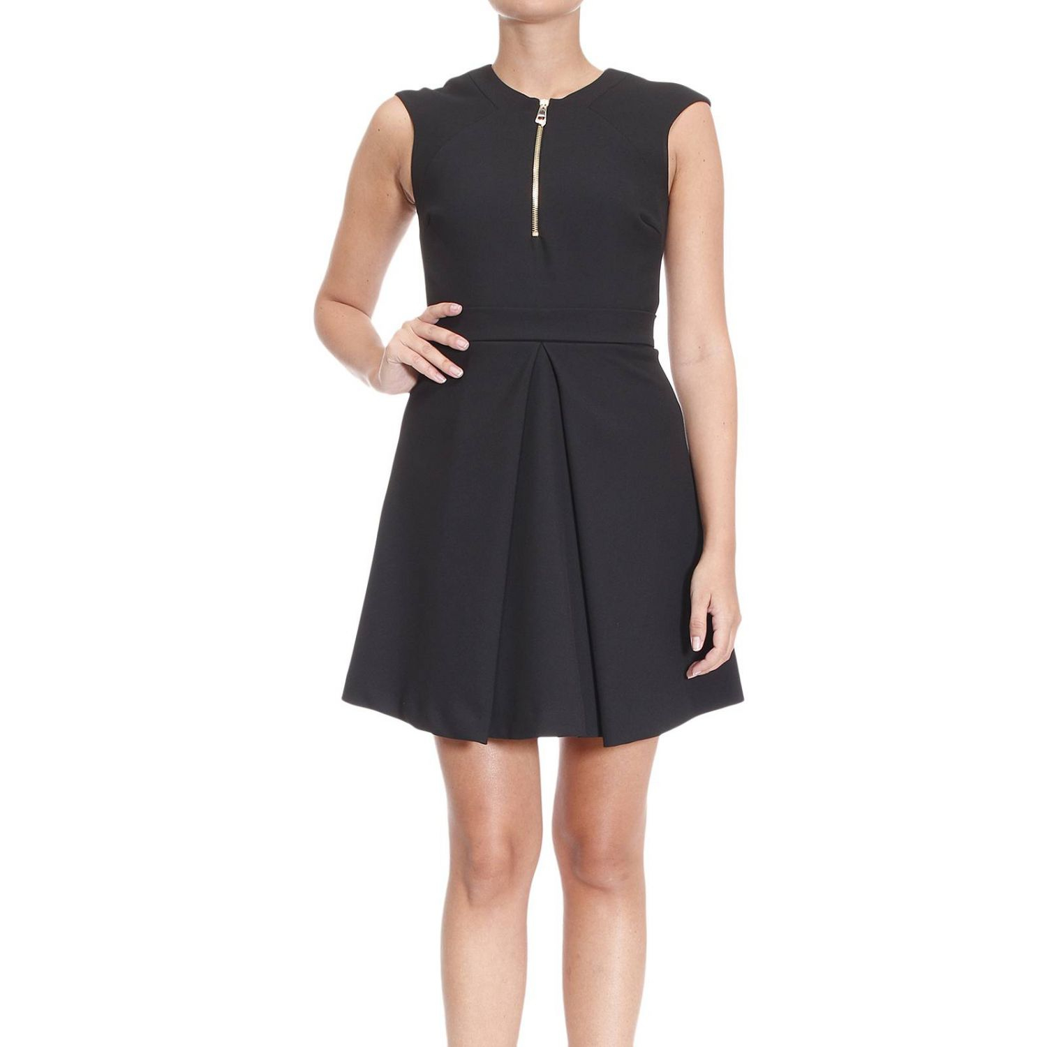 Lyst Versace Short Dress in Black