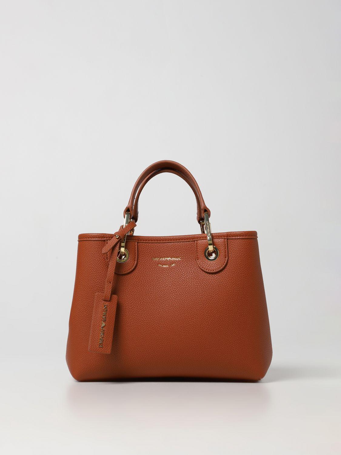 Emporio Armani Emporio Ari Handbag in Brown | Lyst