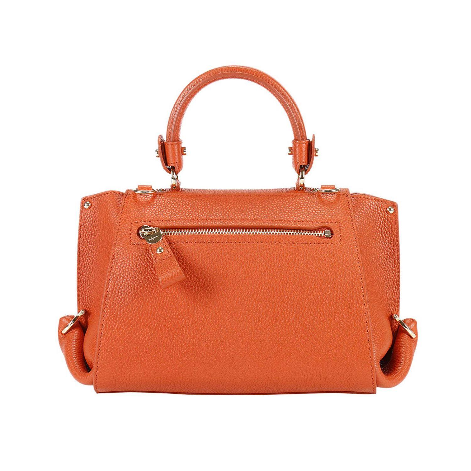 Ferragamo Leather Mini Bag Handbag Women in Orange - Lyst