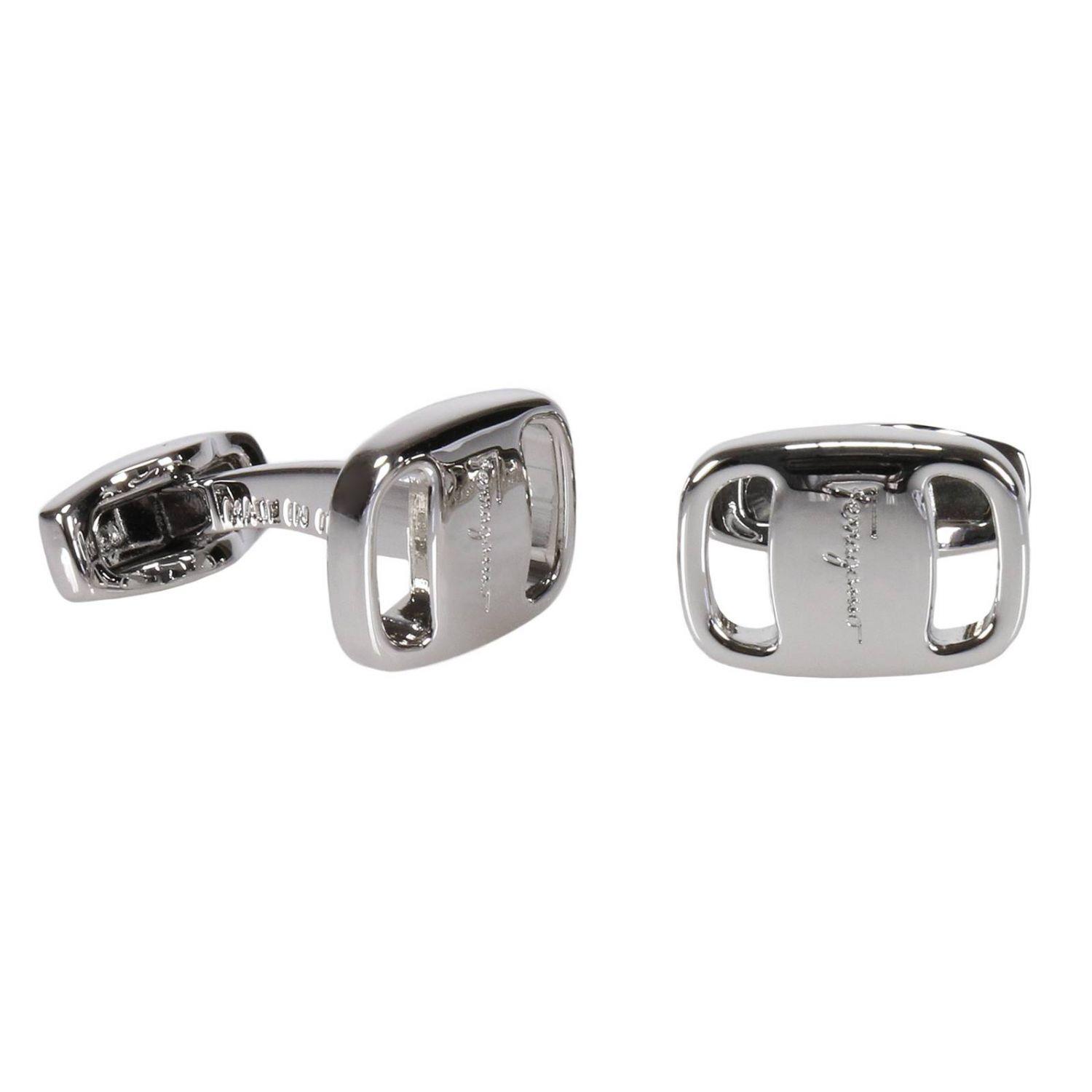 Ferragamo Cufflinks Cliff Links Men in Metallic for Men Lyst