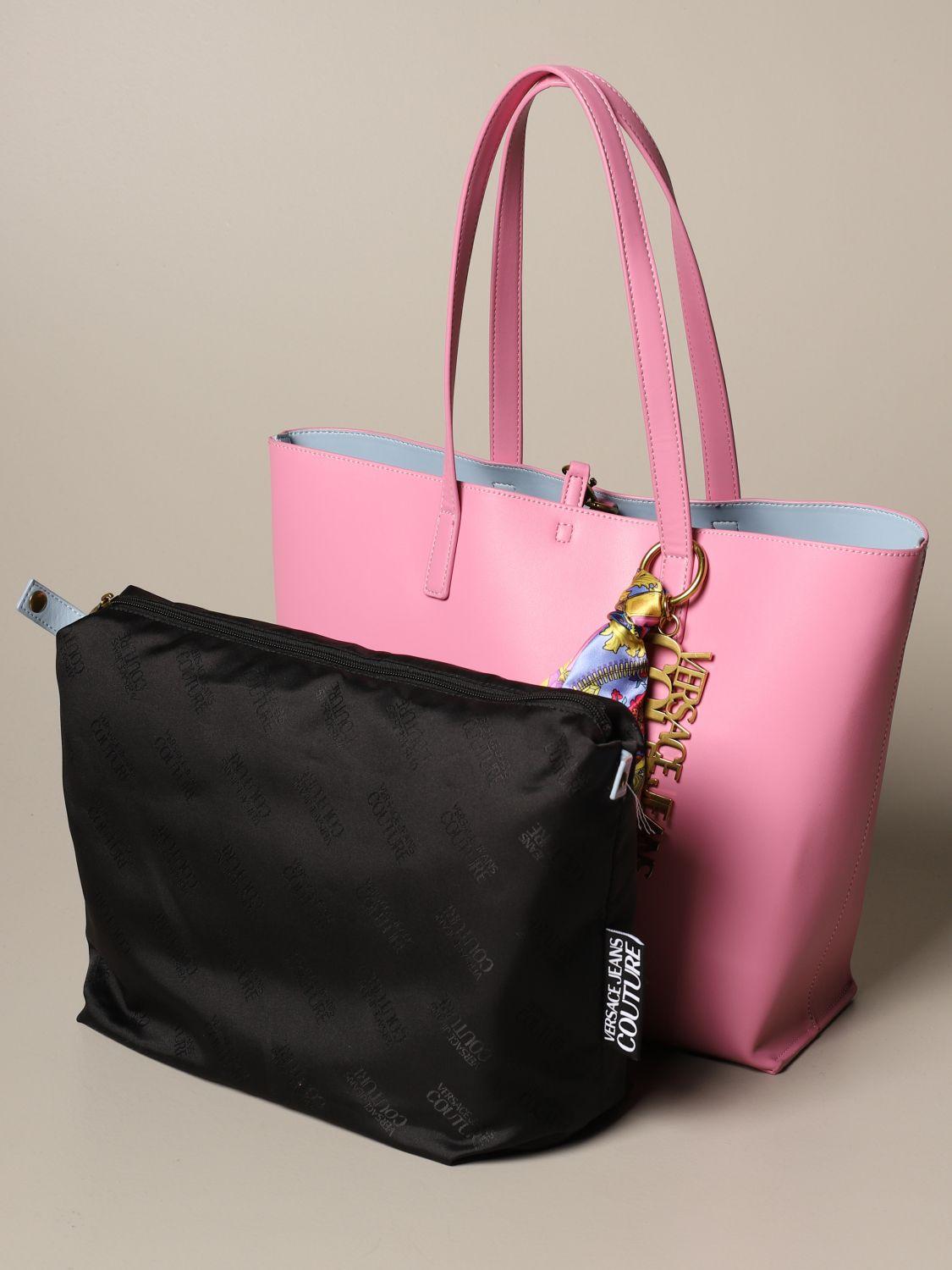 Versace Jeans Couture Tote Bags in Pink | Lyst