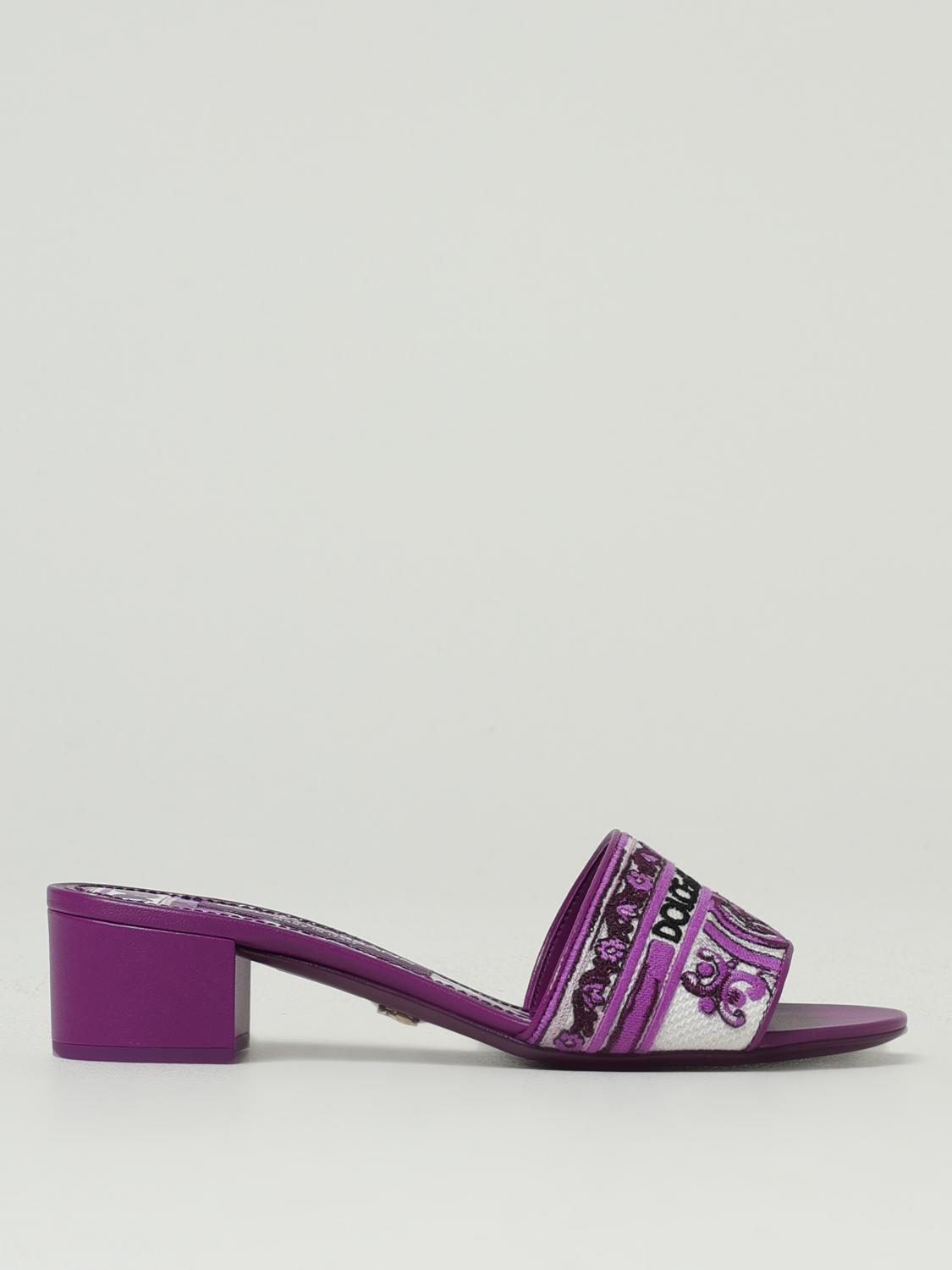 【Dolce&Gabbana】Embroidered slides Dolce & Gabbana Embroidered Slides | Blue | FARFETCH JO