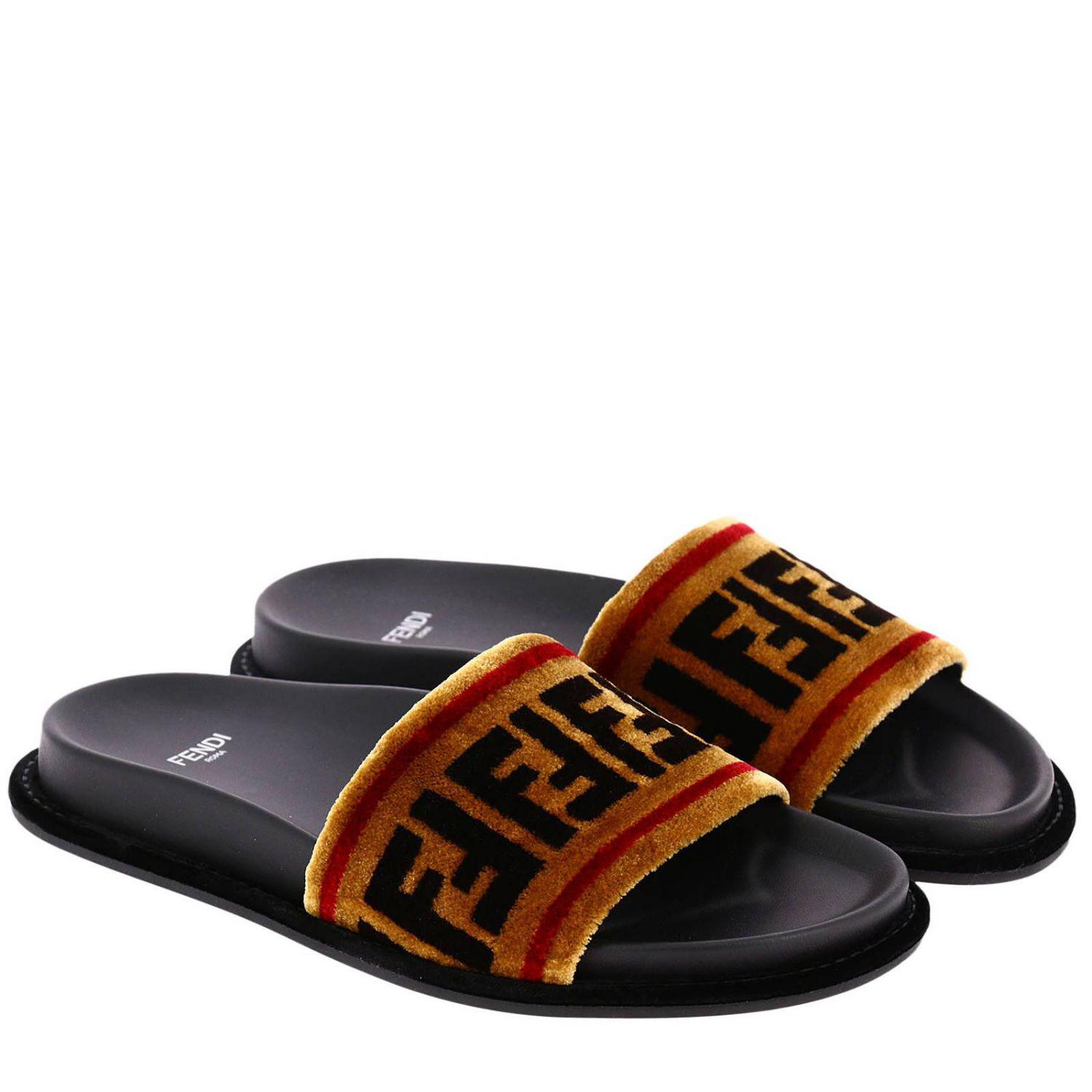 fendi flat slippers