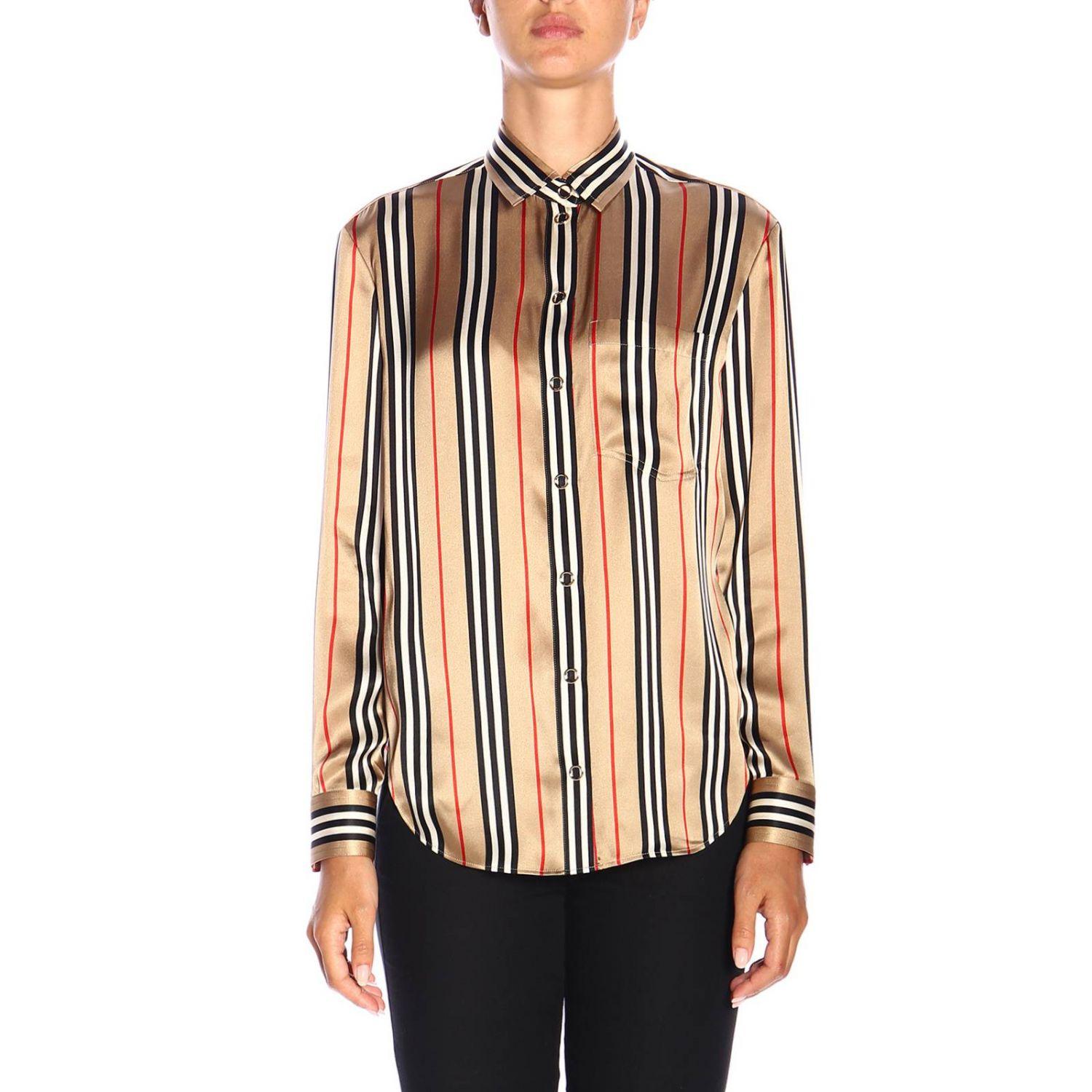 Burberry silk shirt cheap