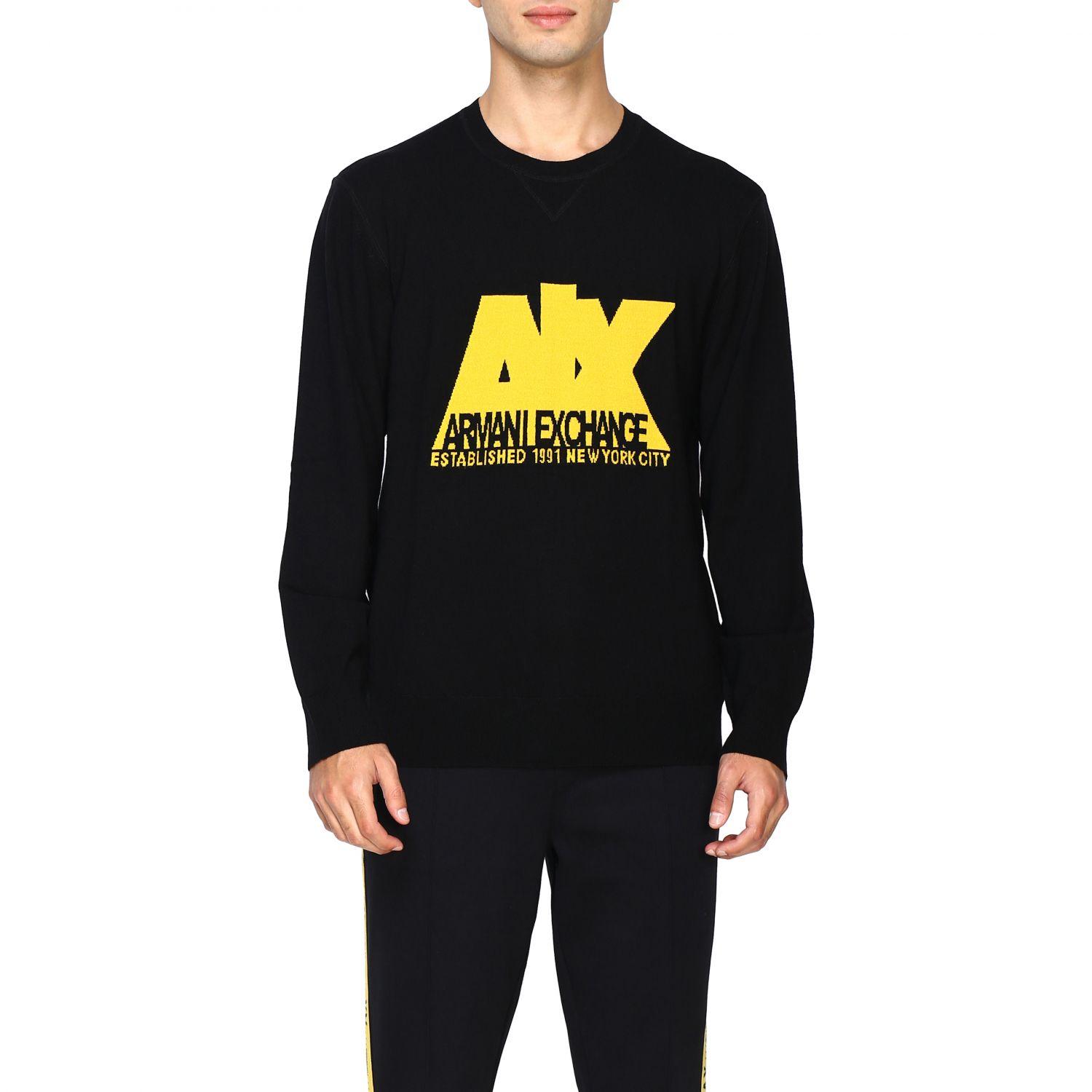 Armani Exchange Men's Sweater in Black for Men Lyst