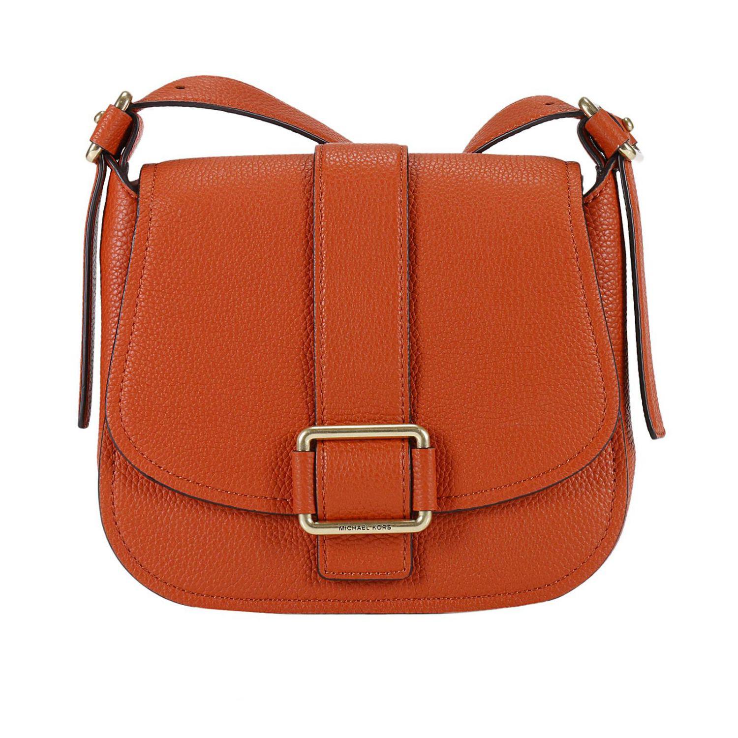 MICHAEL Michael Kors Leather Crossbody Bags Handbag Women in Orange - Lyst