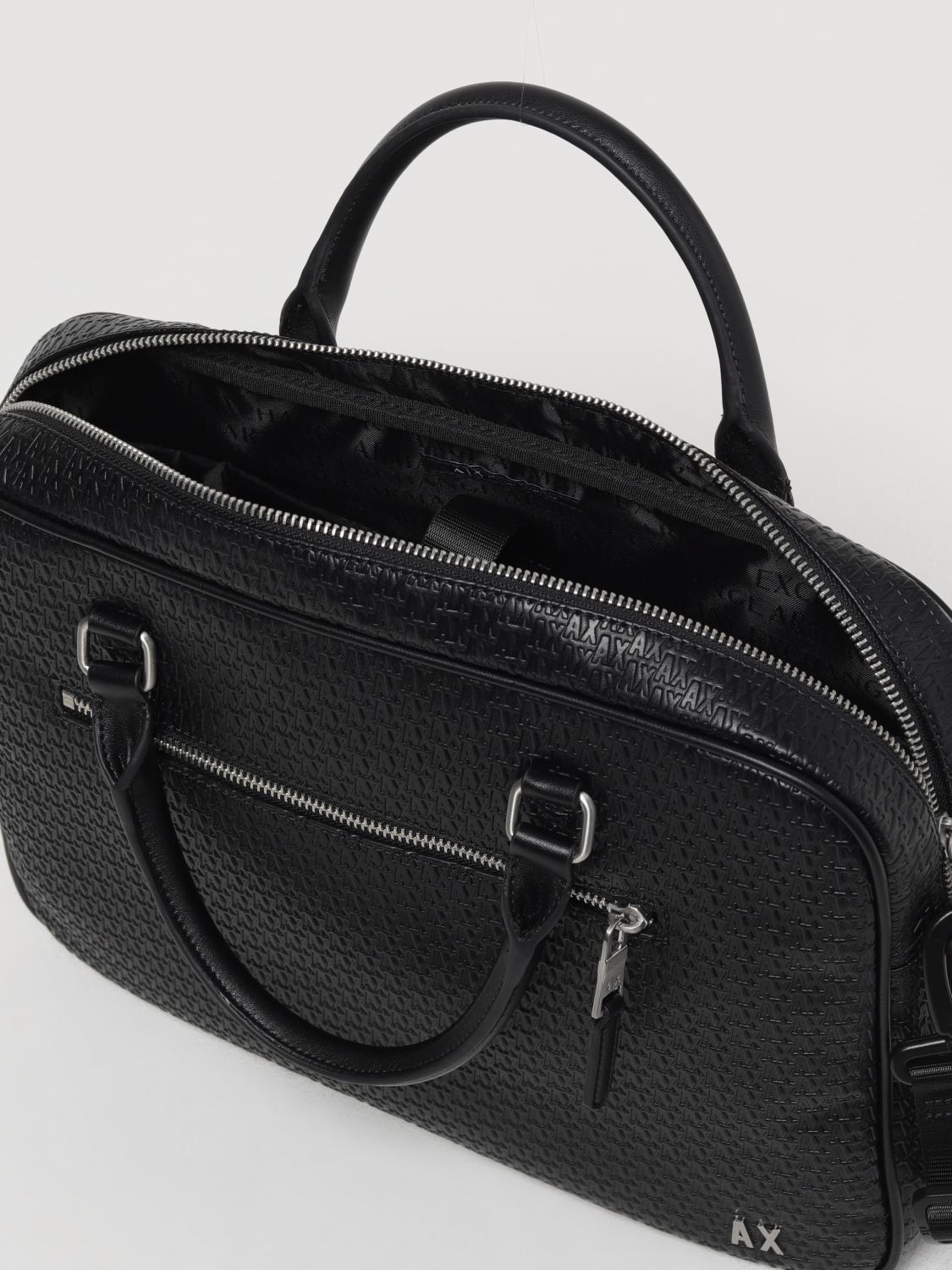 ARMANI EXCHANGE Laptop Bag in Black for Men | Lyst