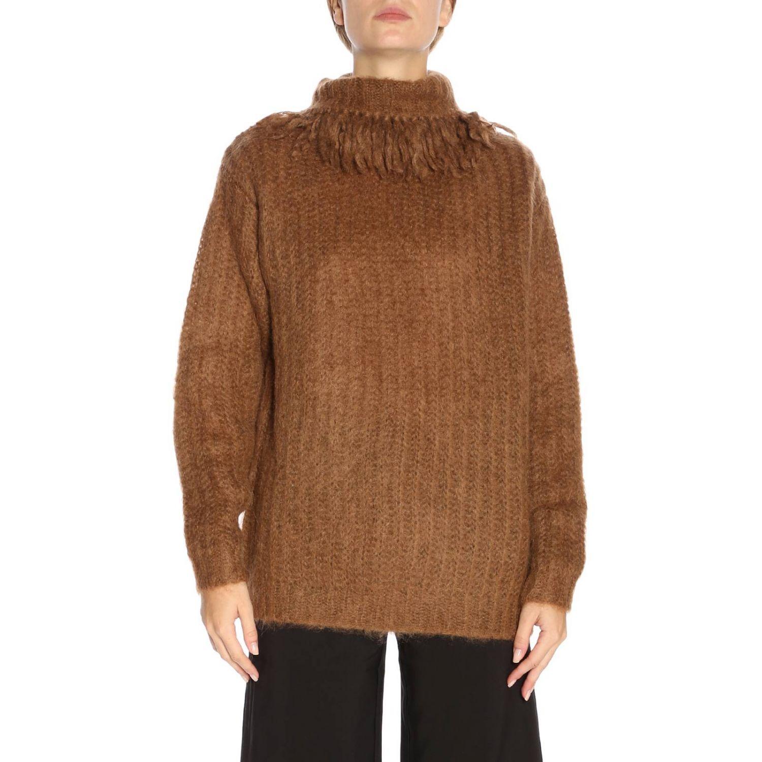 Miu Miu Synthetic Women's Sweater in Tobacco (Brown) - Save 55% - Lyst