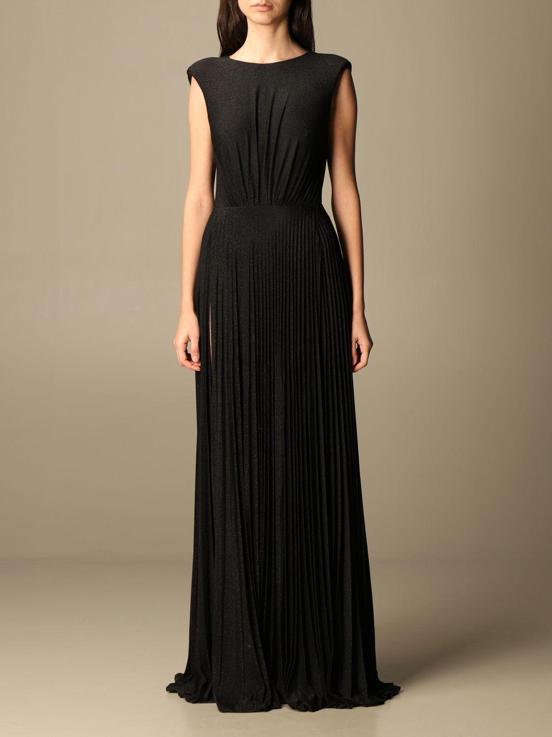Elisabetta Franchi Dress in Black | Lyst