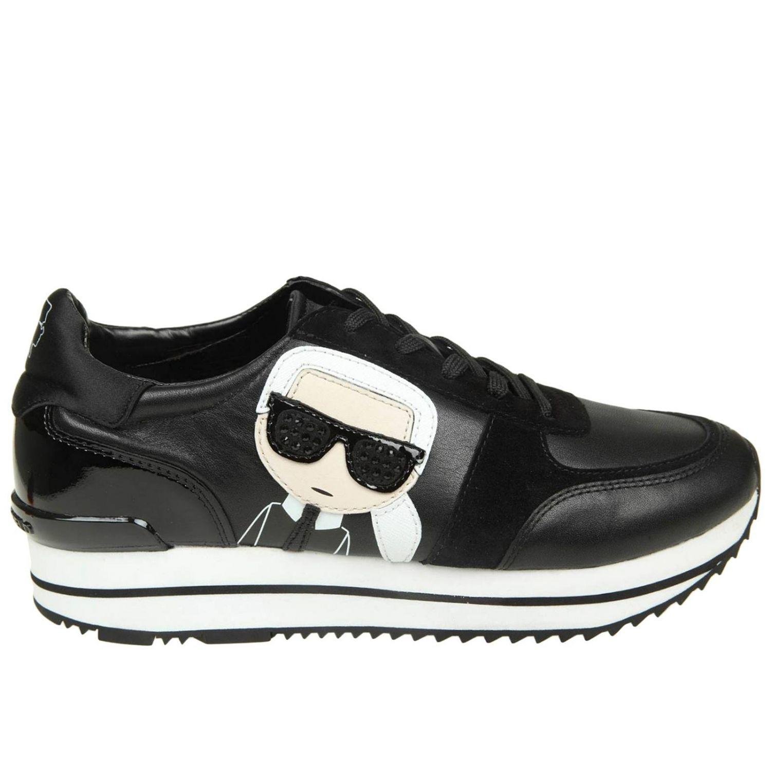 karl lagerfeld platform trainers
