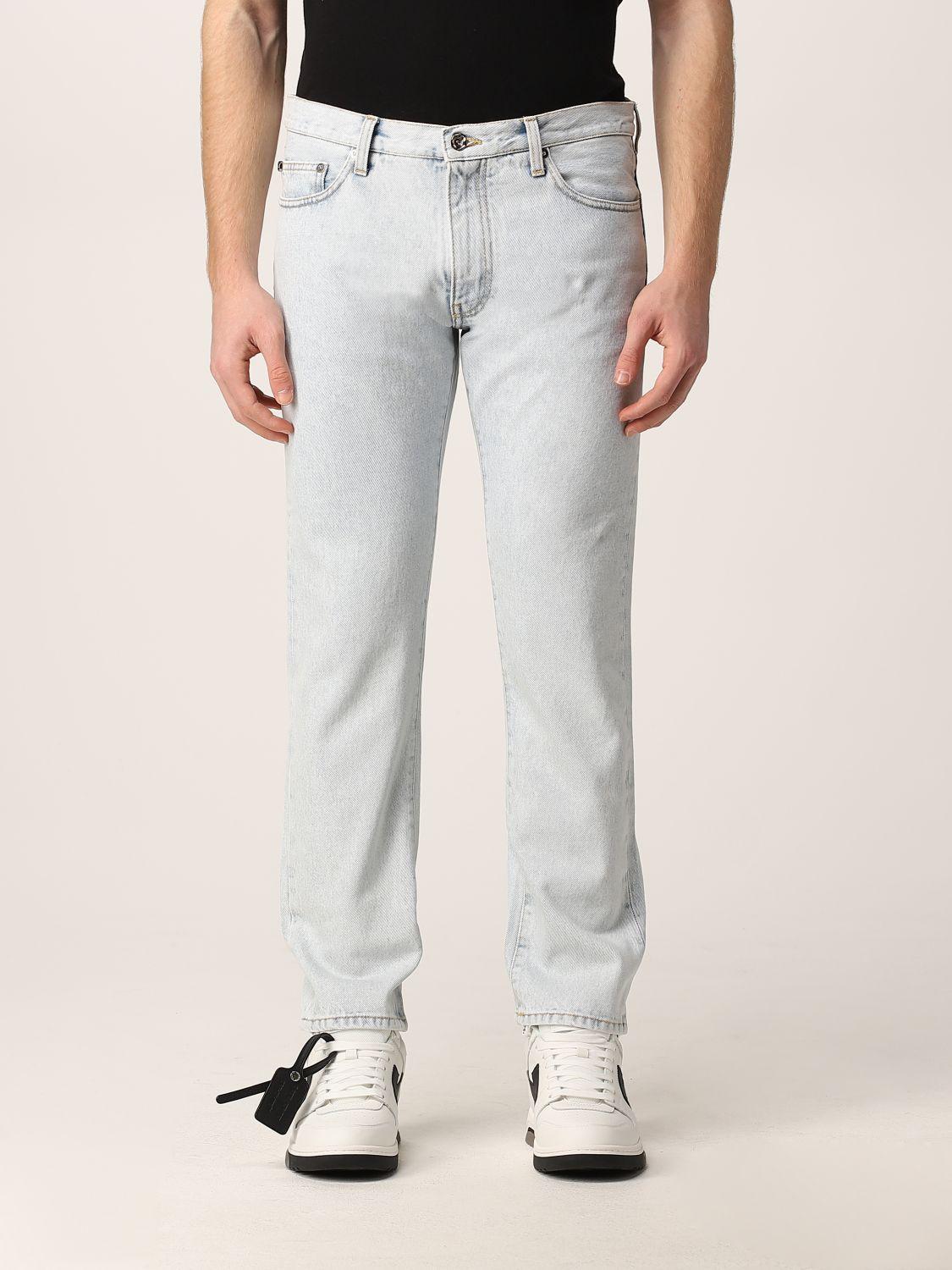 off white striped jeans