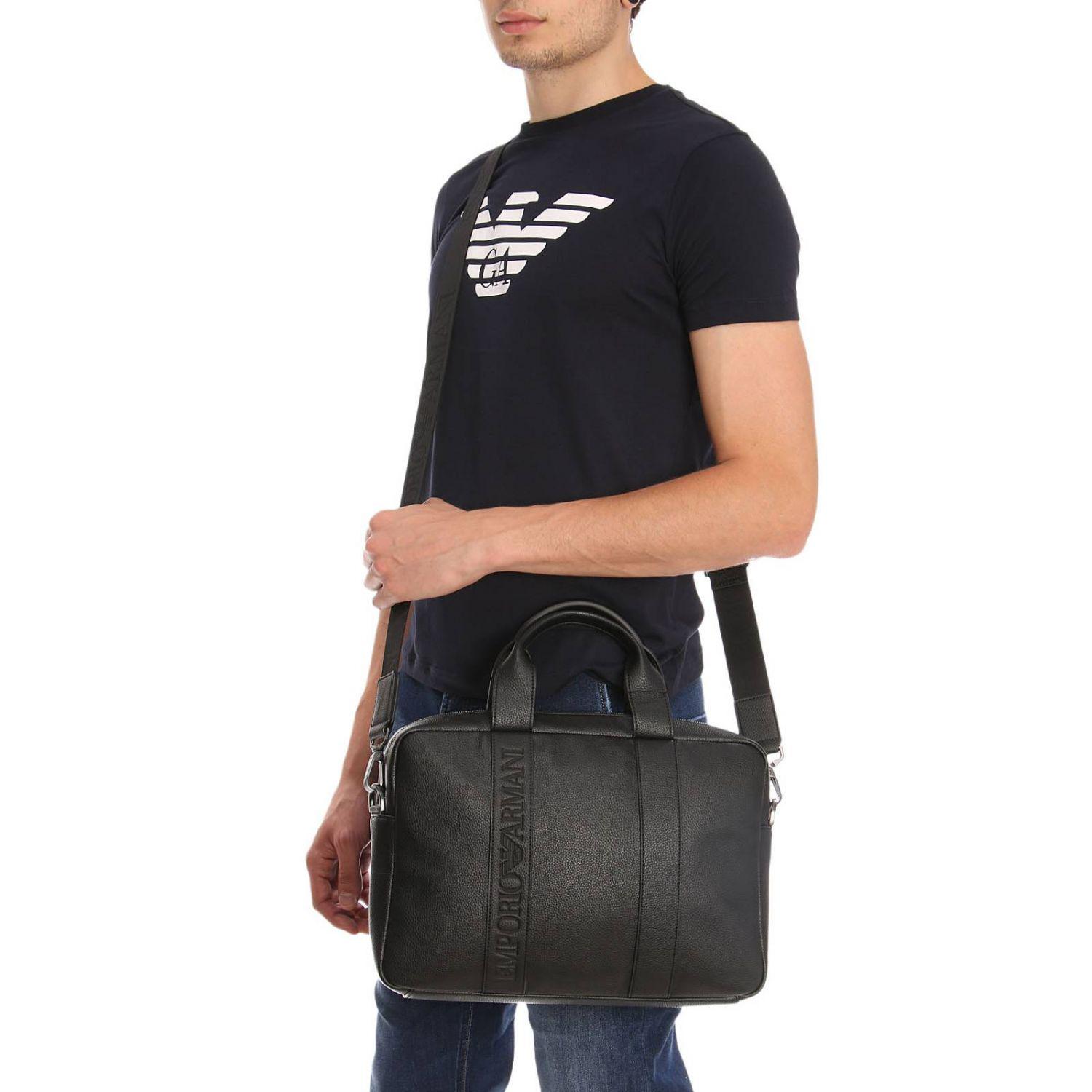 Emporio Armani Synthetic Travel Bag Bags Men in Black for Men Lyst