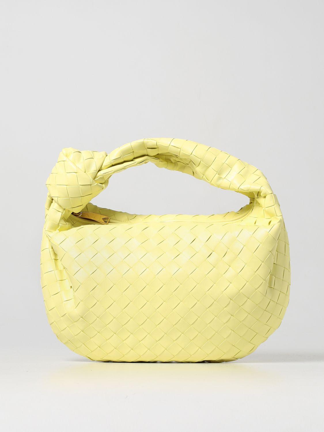 Damen Taschen Schultertaschen Bottega Veneta Leder schultertasche in Gelb 