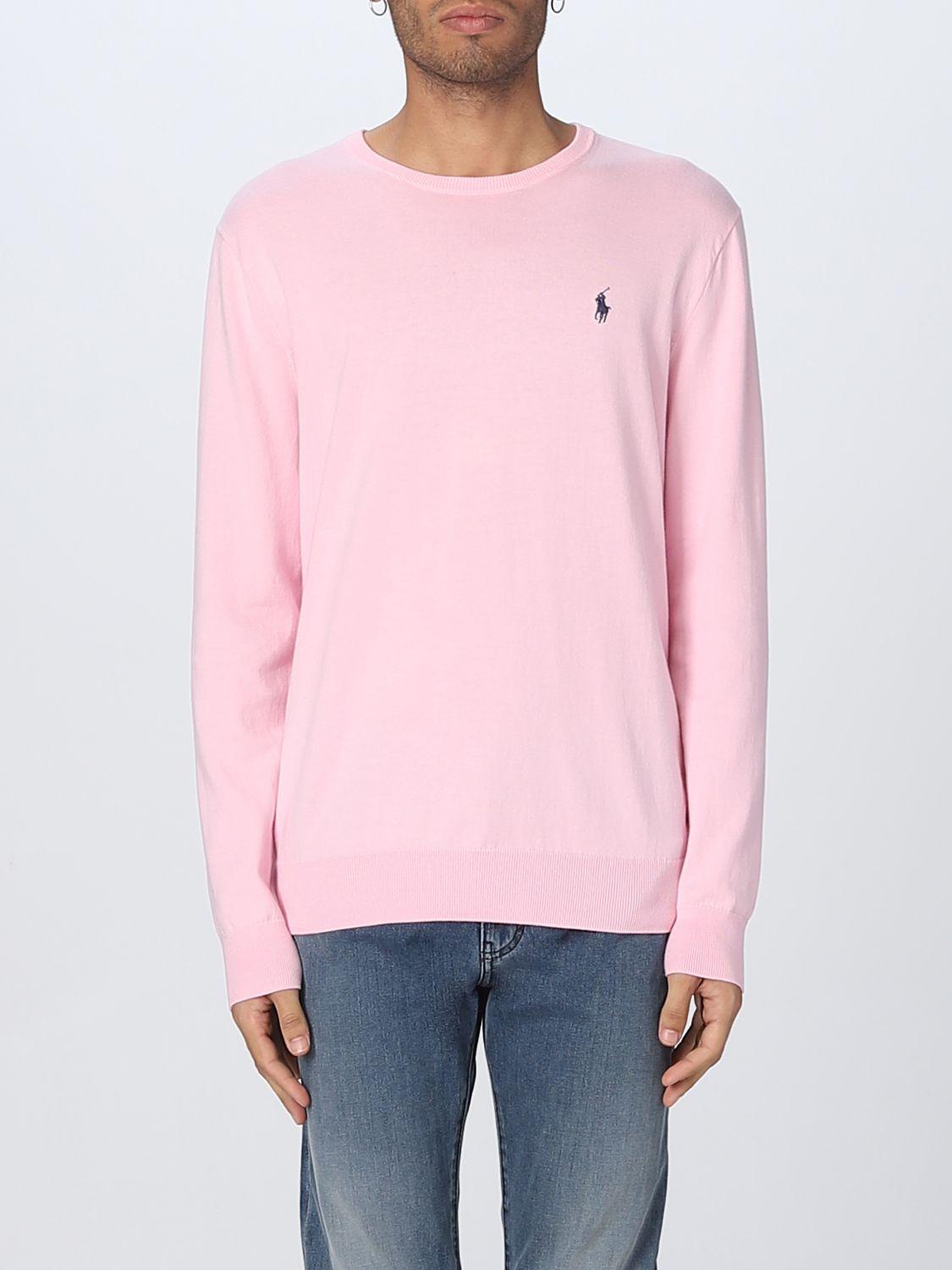 noot extreem George Stevenson Polo Ralph Lauren Sweater in Pink for Men | Lyst