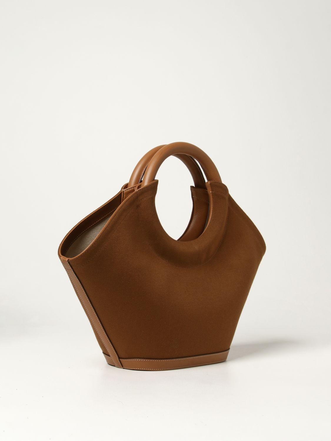 Cabassa Tote Bag In Canvas And Leather