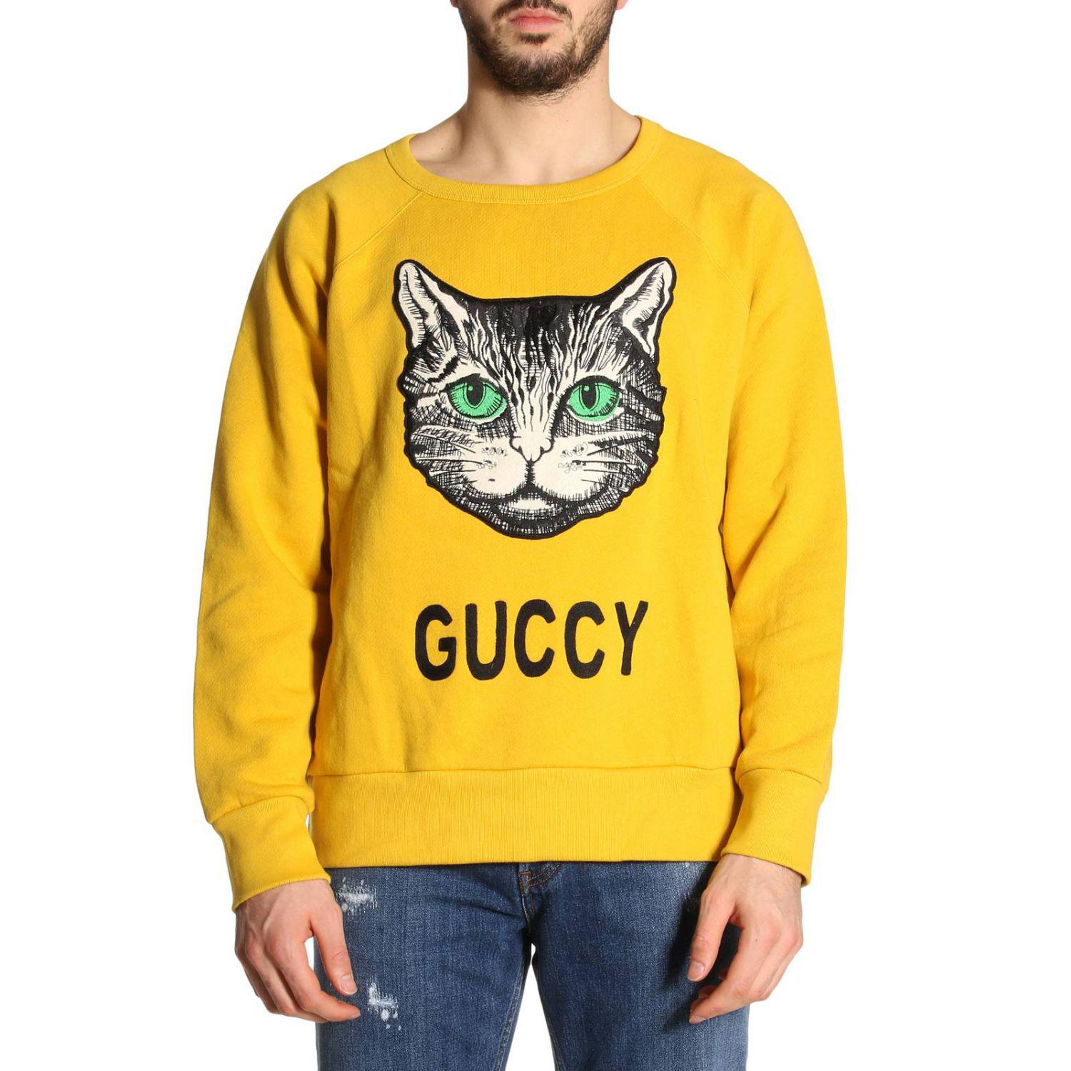 Gucci Cotton Sweater Men in Yellow for 