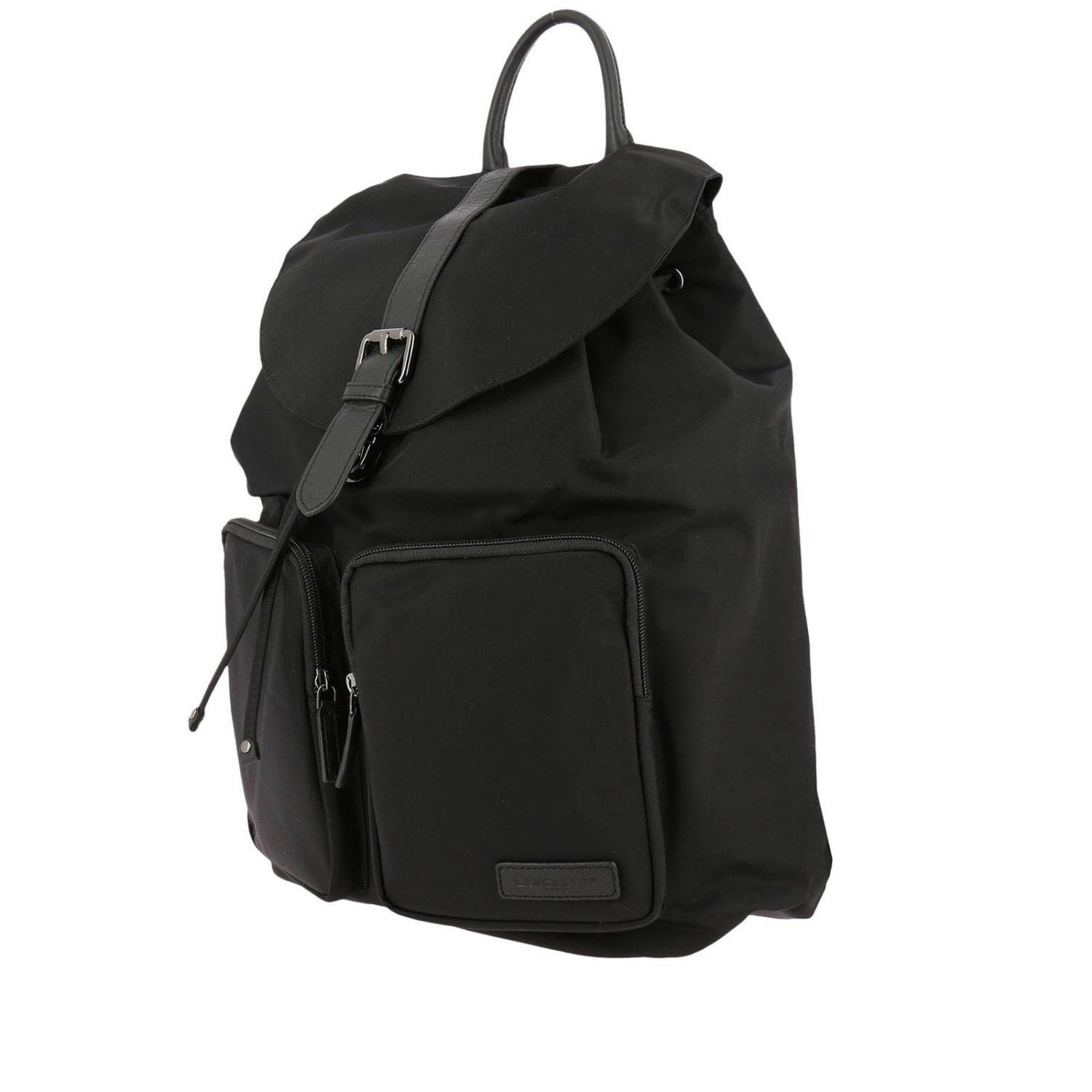 Lancaster Leather Backpack Shoulder Bag Women in Black - Lyst