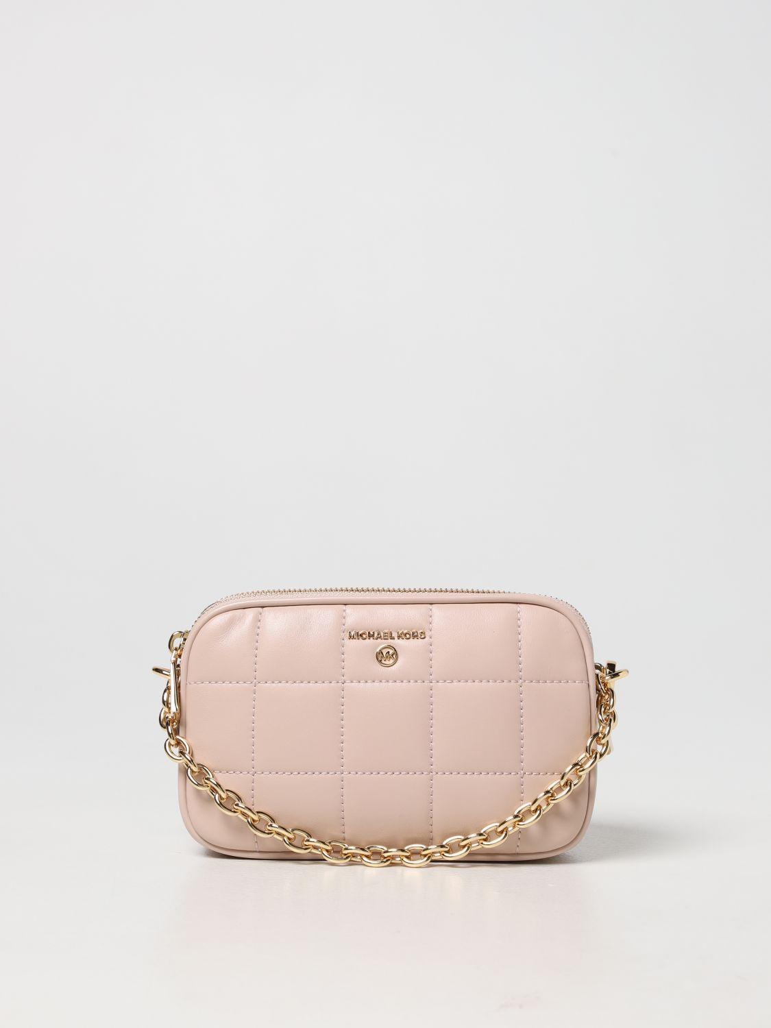 pink quilted michael kors purse