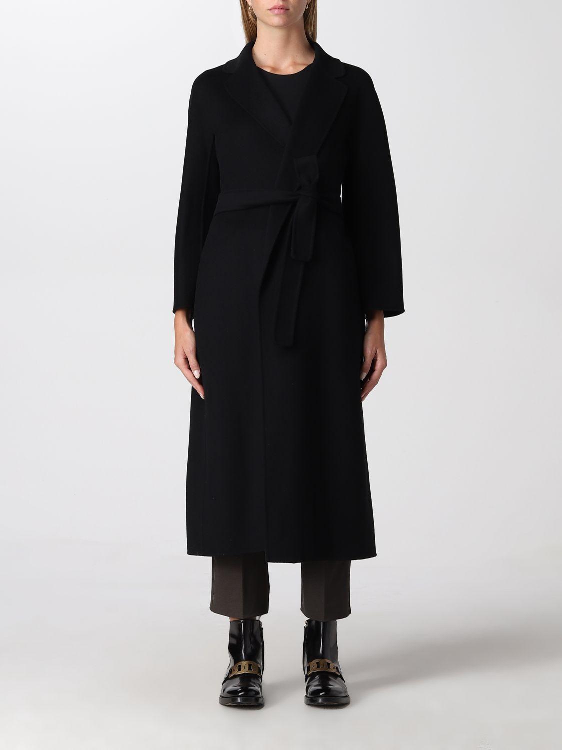 Max Mara Coat in Black | Lyst