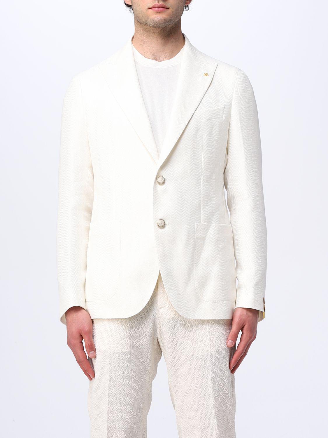 Tagliatore Jacket in White for Men | Lyst Canada