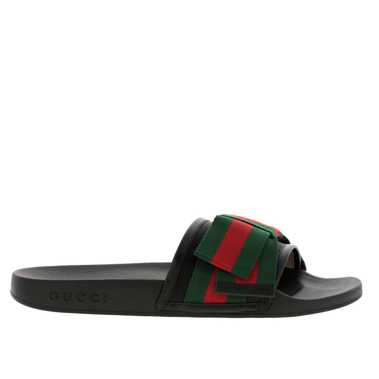 Gucci Beach Sandals Klw10 in Black - Lyst