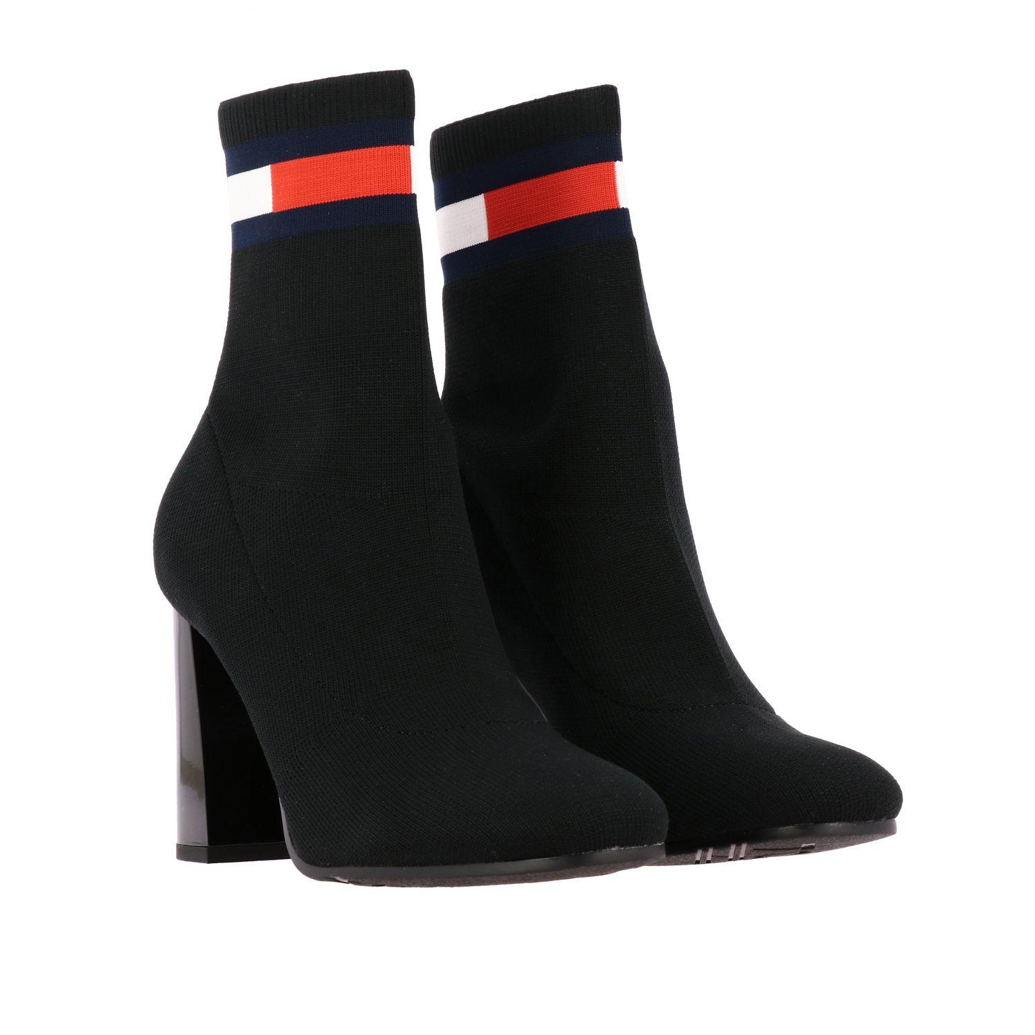 Sock heeled boot tommy hilfiger Clearance