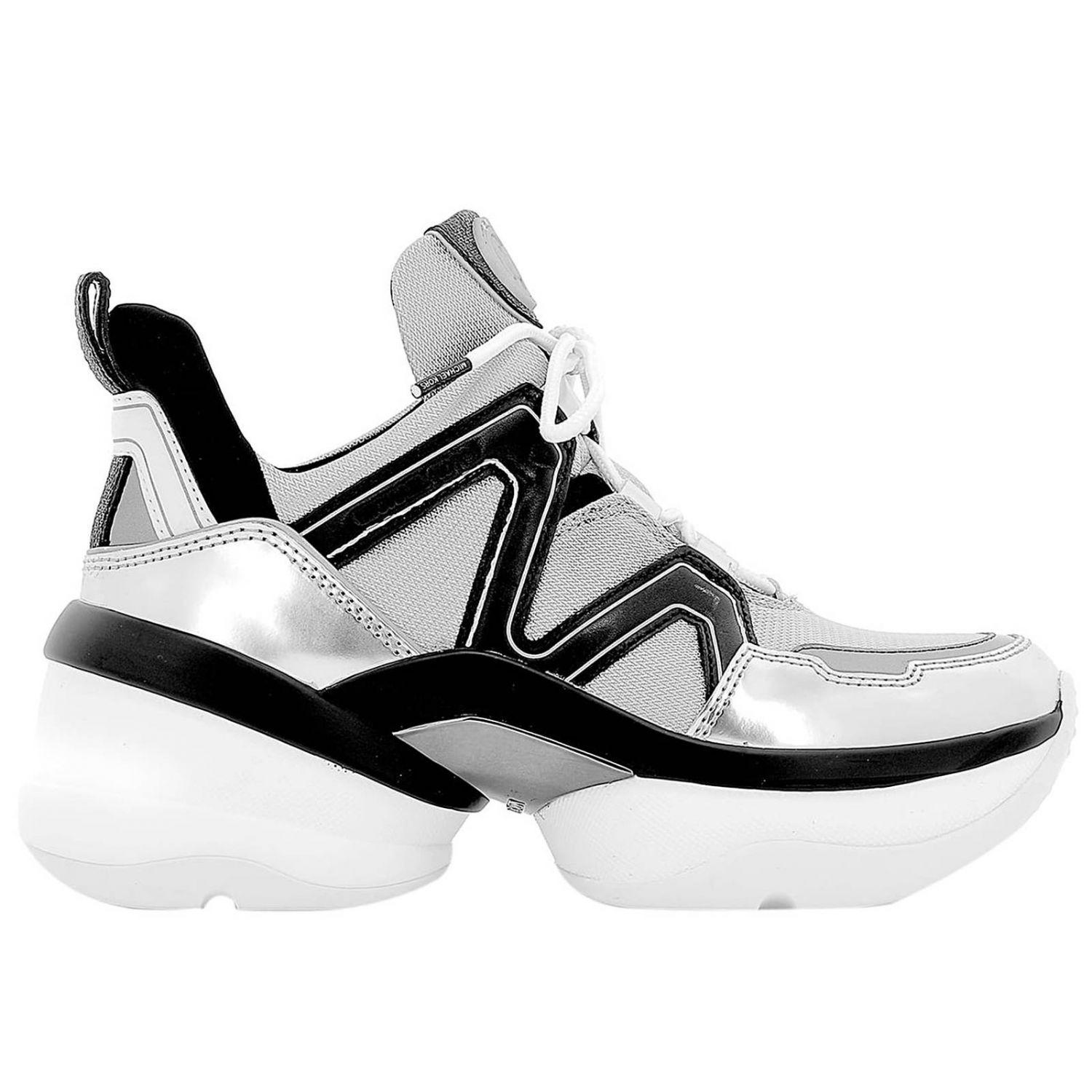 mk silver sneakers