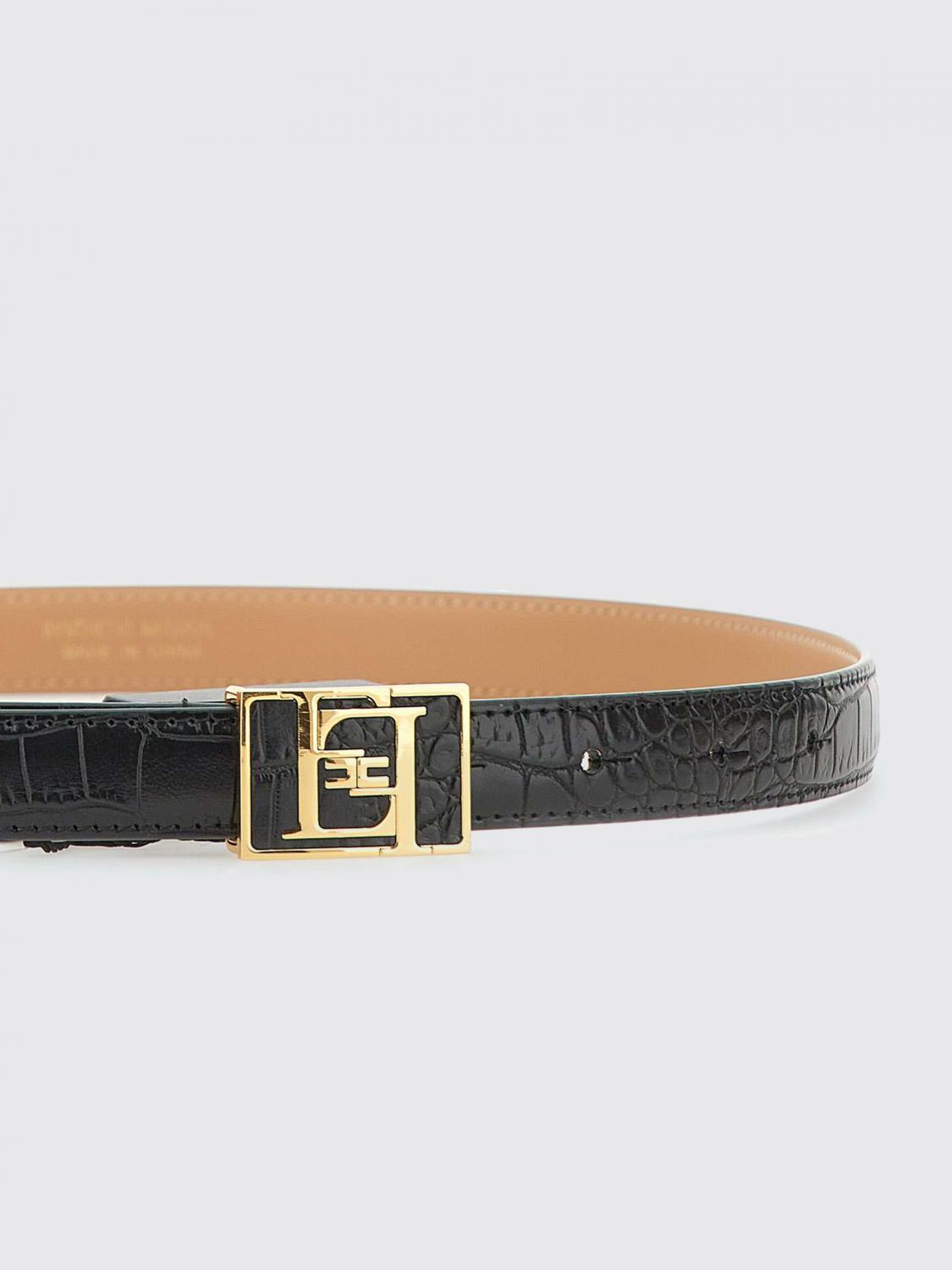 ベルト ELISABETTA FRANCHI BLACK BELT Elisabetta Franchi Belts for Women | Online Sale up to 64