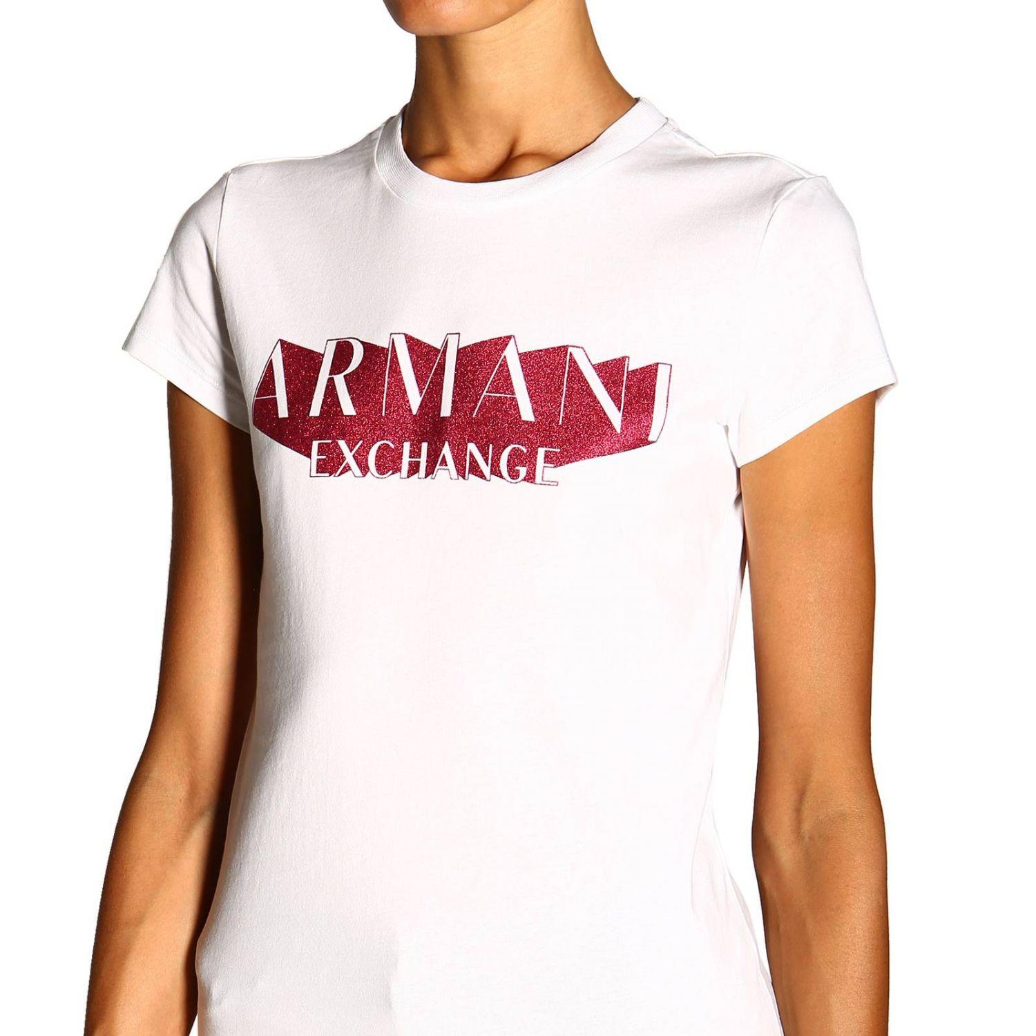 Armani Exchange Cotton Women's Tshirt in White Lyst