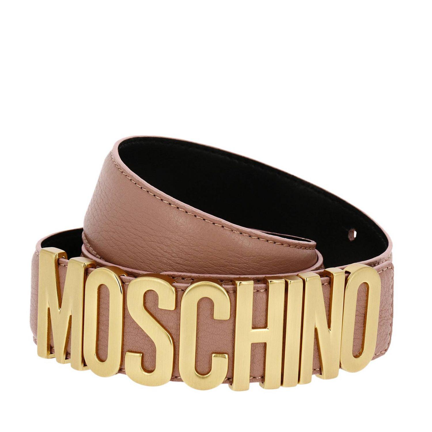 Moschino Couture Leather Belt Women in Pink - Lyst