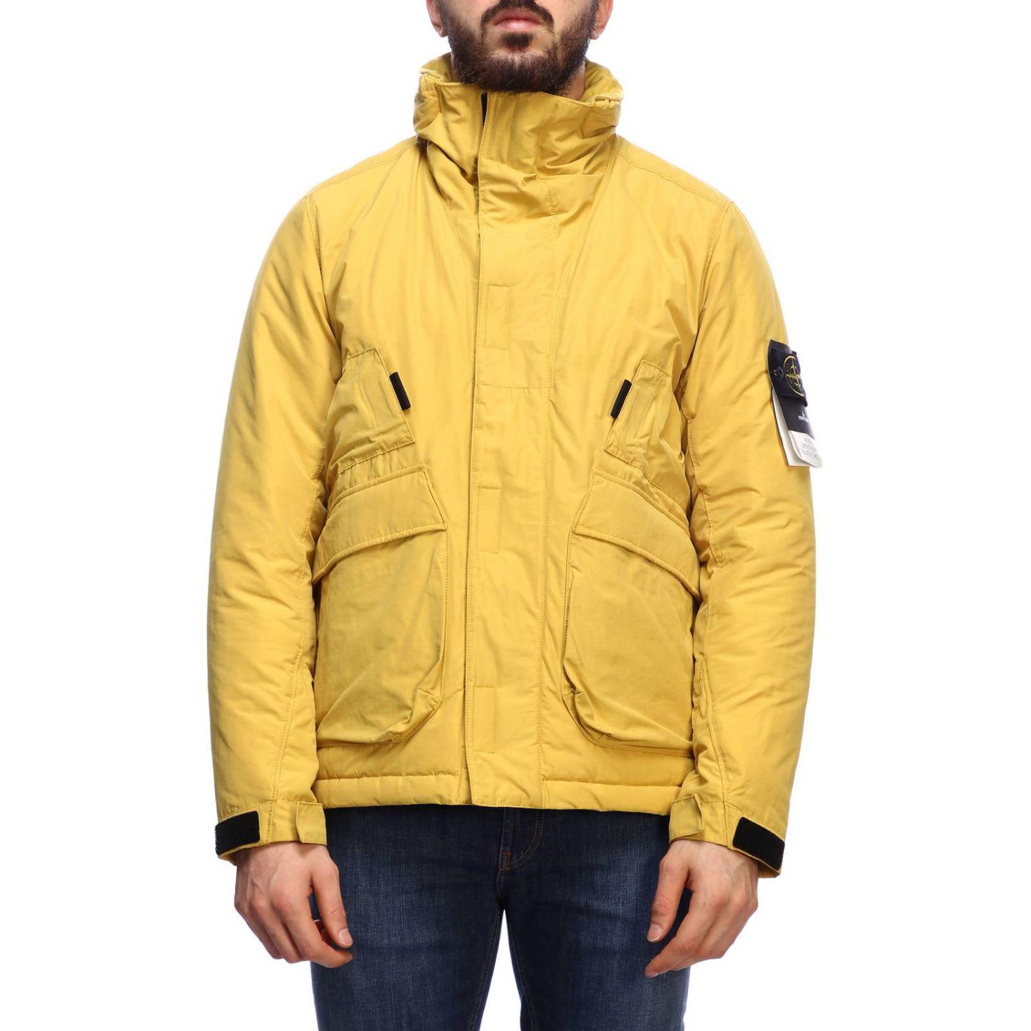 Stone Island Jacket Men in Yellow for Men - Lyst