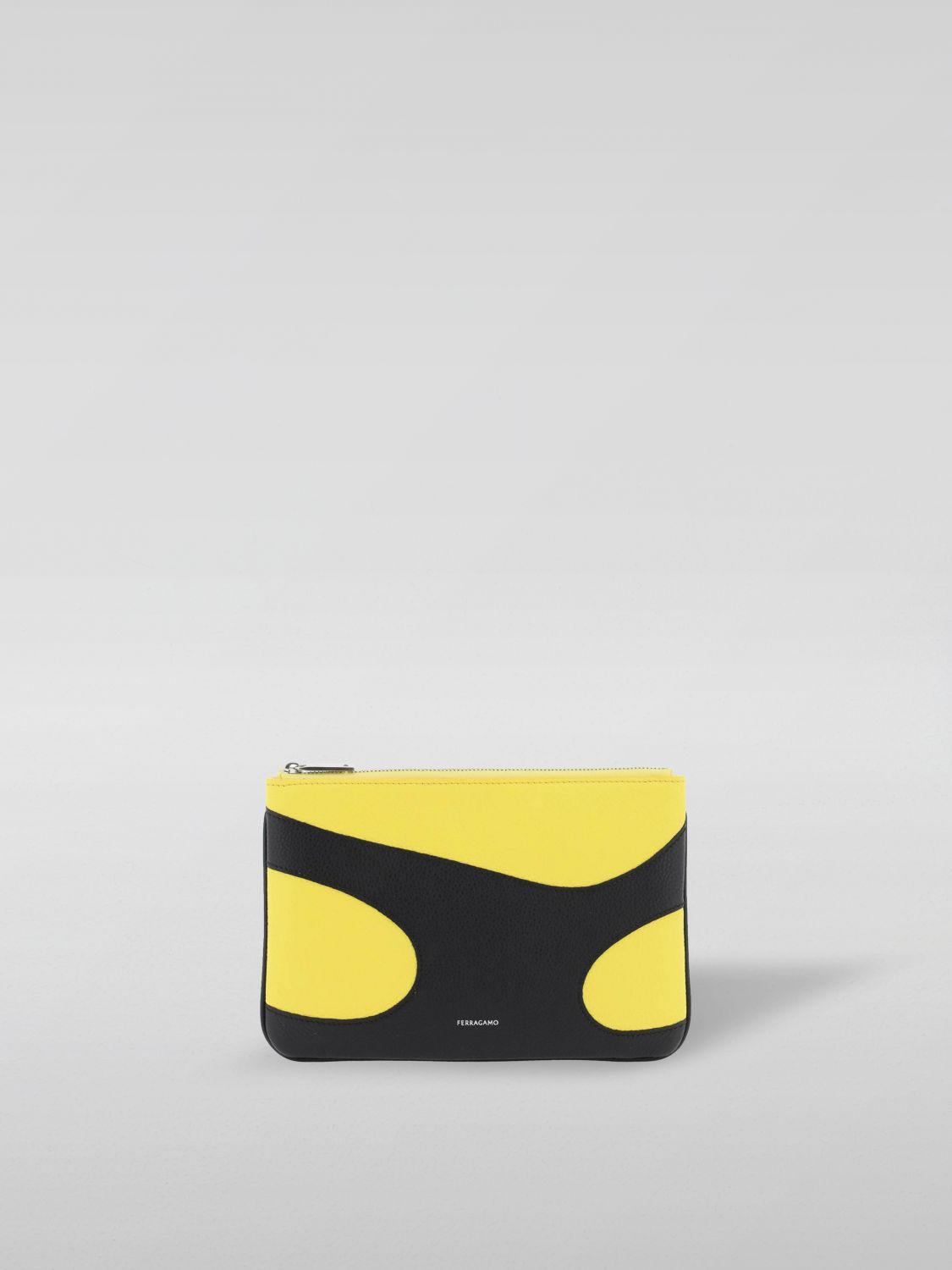 Briefcase FERRAGAMO Men color Yellow