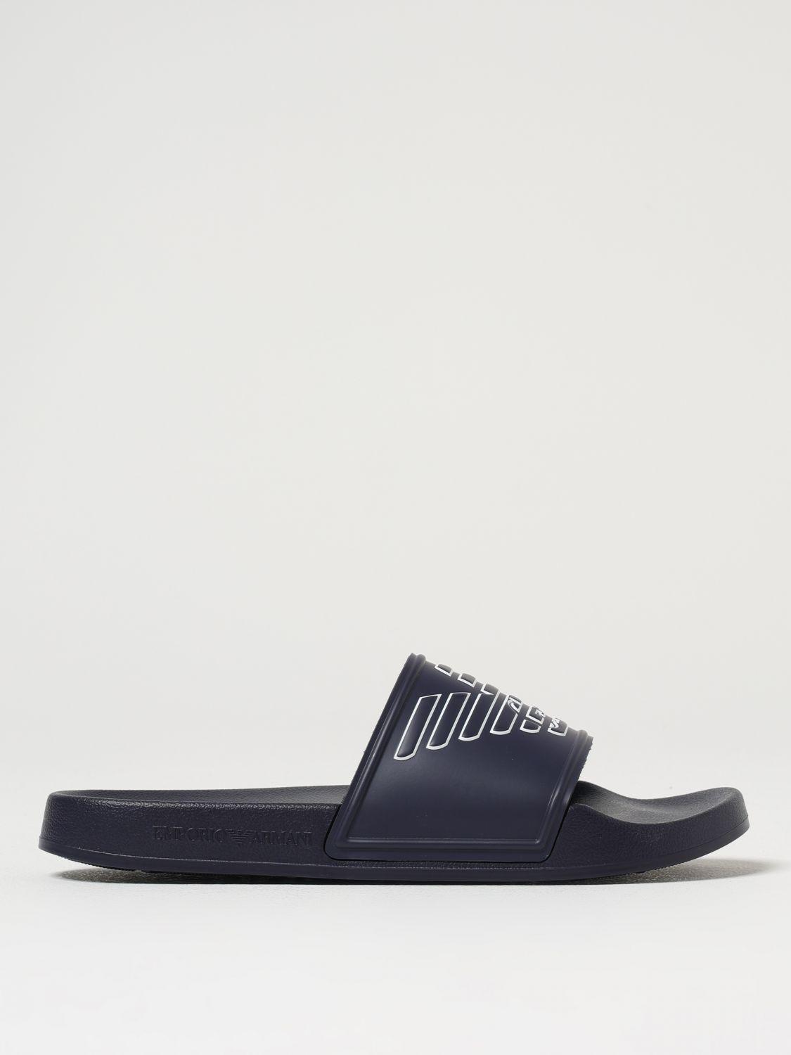 サンダル EMPORIO ARMANI SWIMWEAR Men Sandals  Blue EMPORIO ARMANI | Navy blue Men's Sandals | YOOX