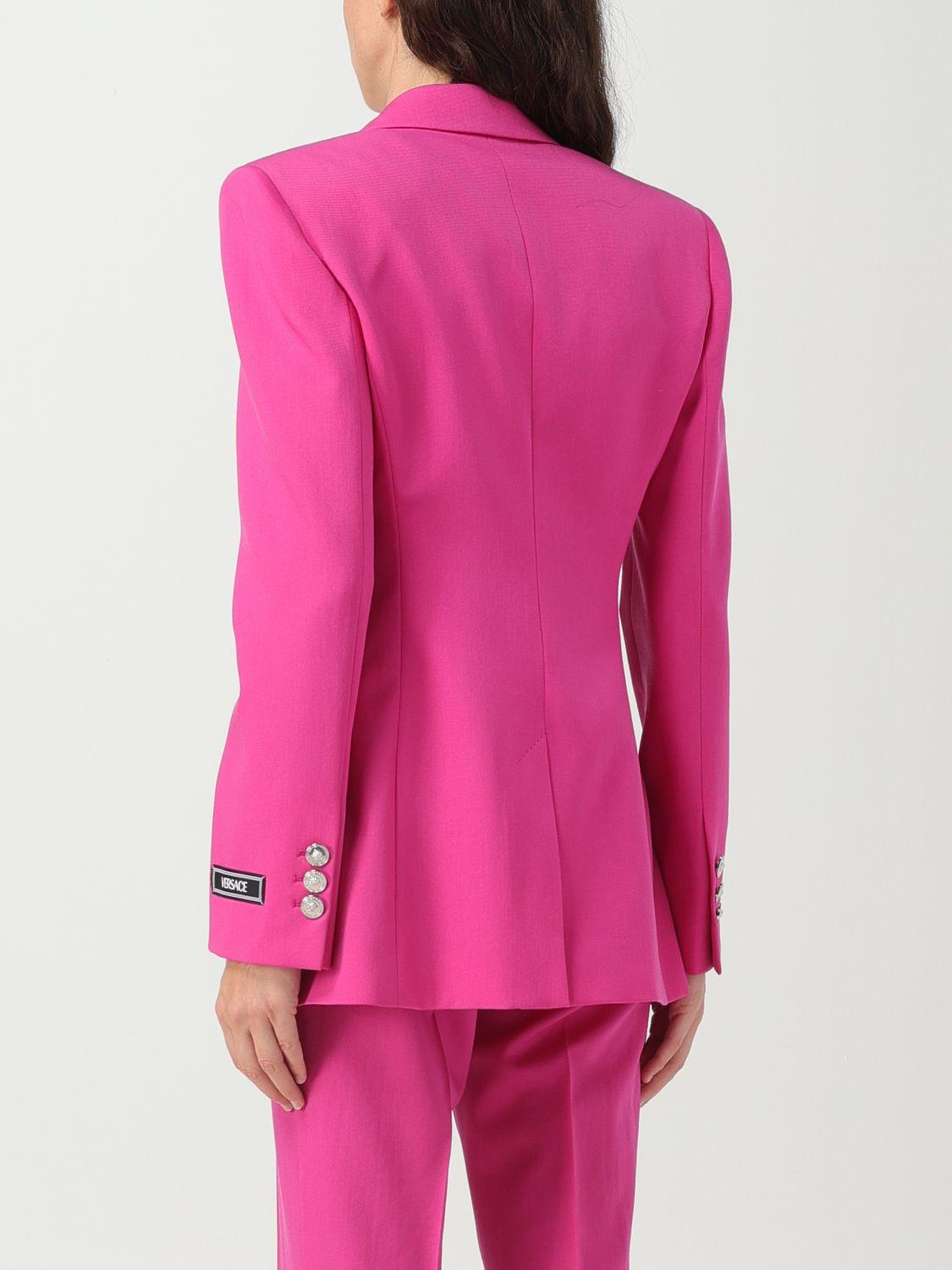 Versace Blazer In Virgin Wool in Pink Lyst
