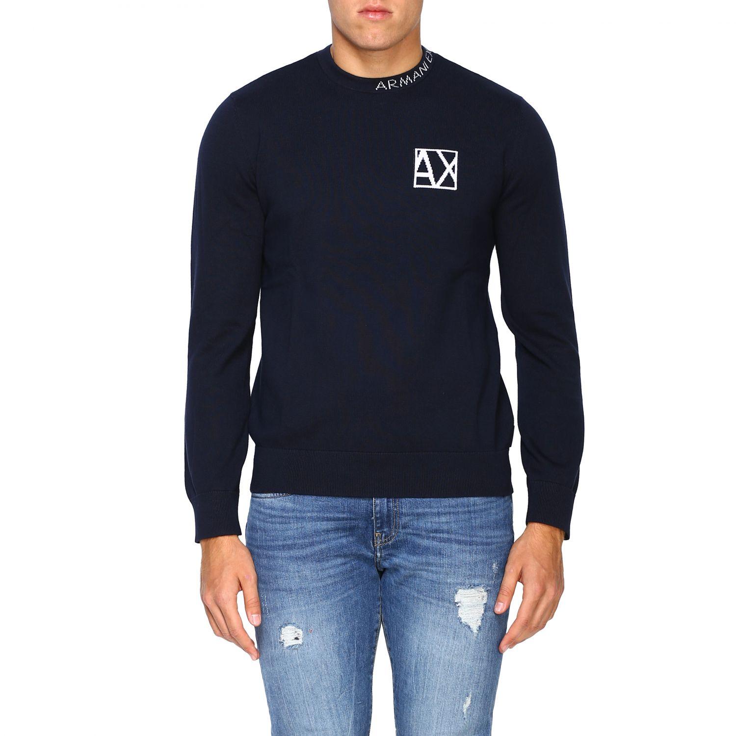 Armani Exchange Men's Sweater in Navy (Blue) for Men - Lyst