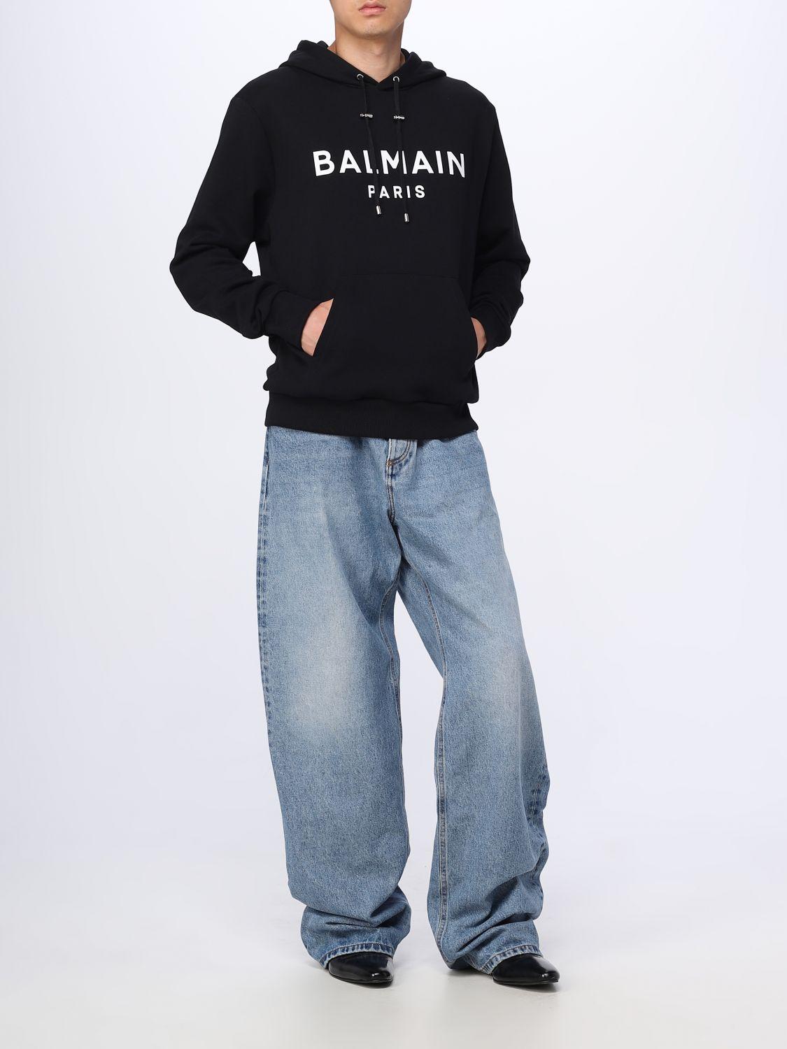 Balmain Sweatshirt in Black for Men | Lyst Canada