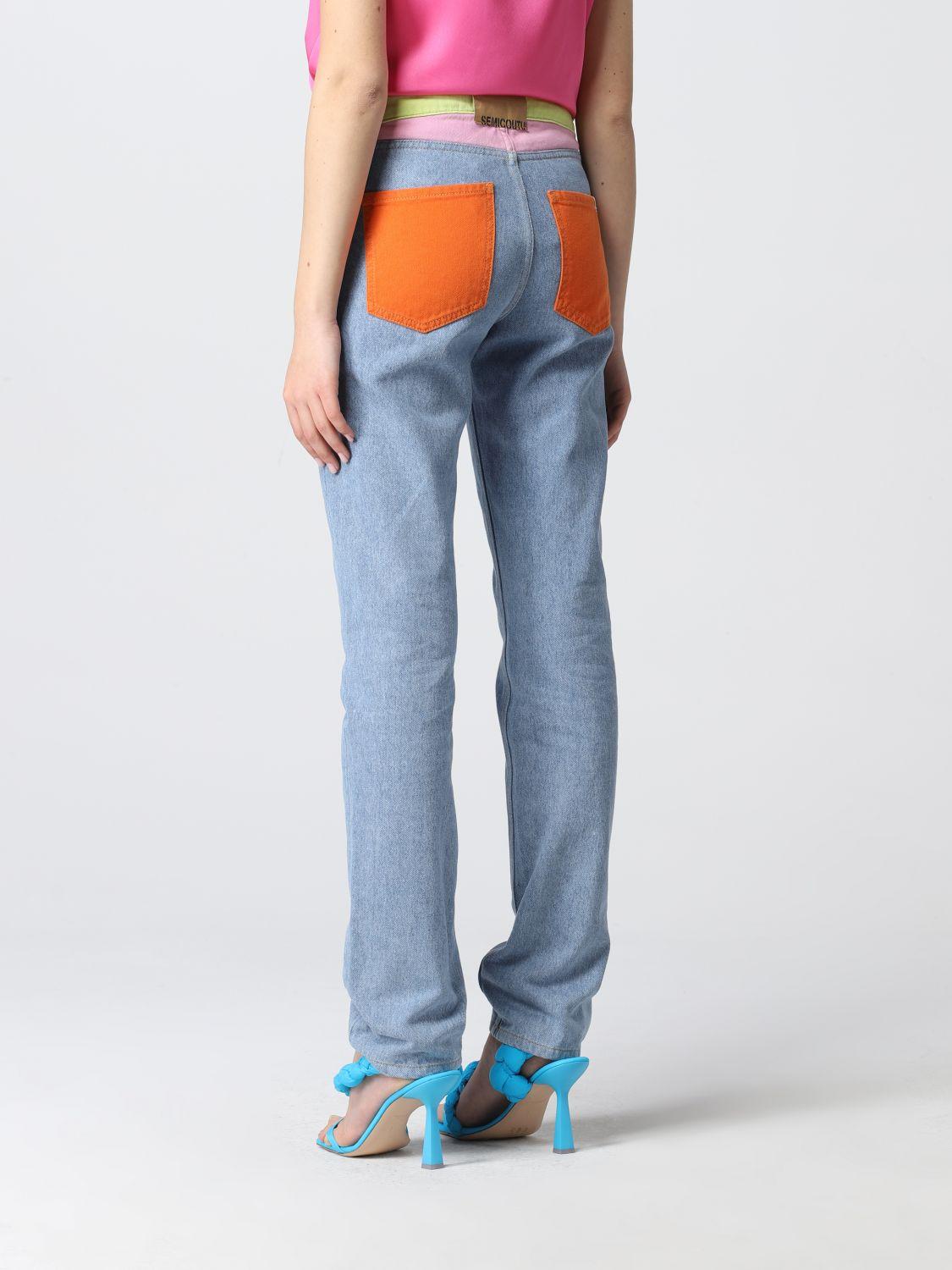 Semicouture Denim Jeans in Blue | Lyst