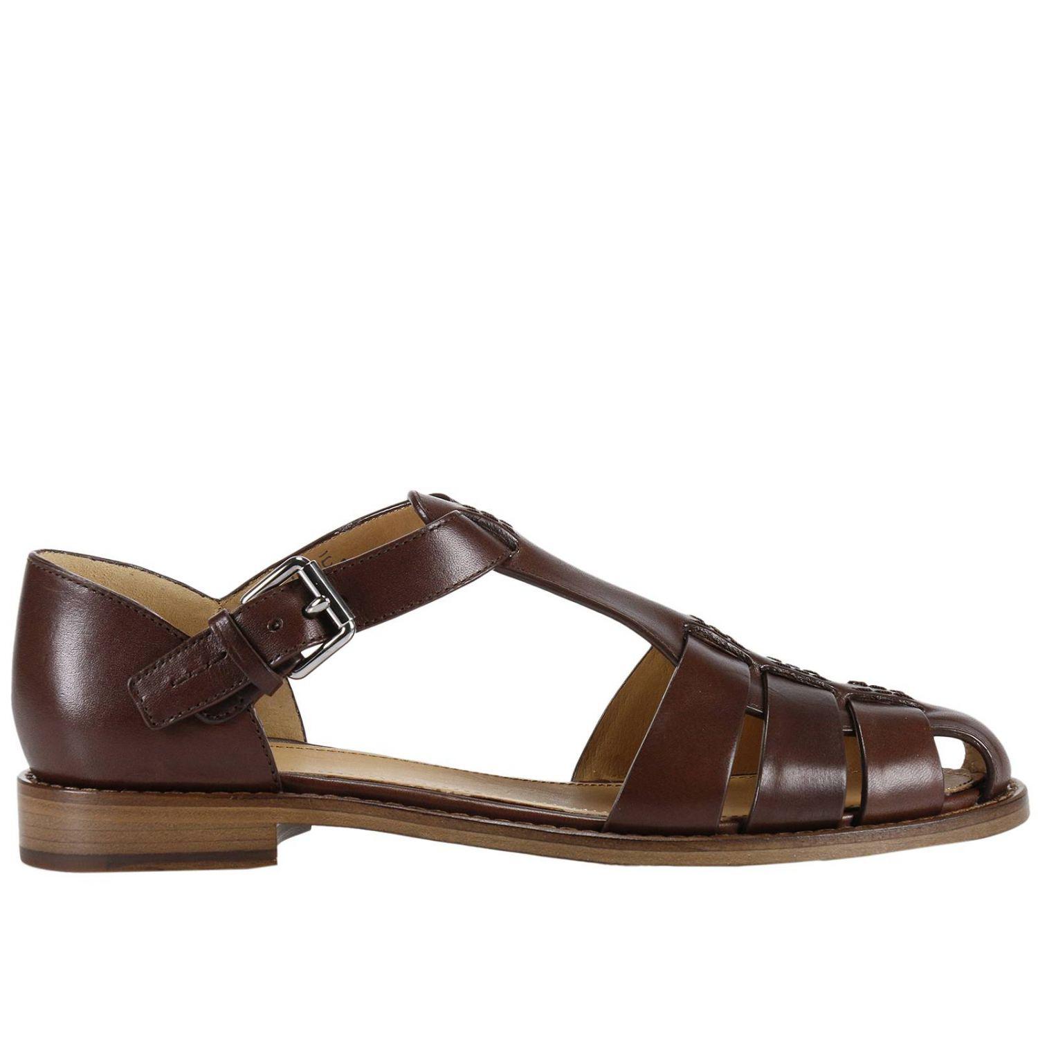 Lyst - Church'S Flat Sandals Shoes Women in Brown