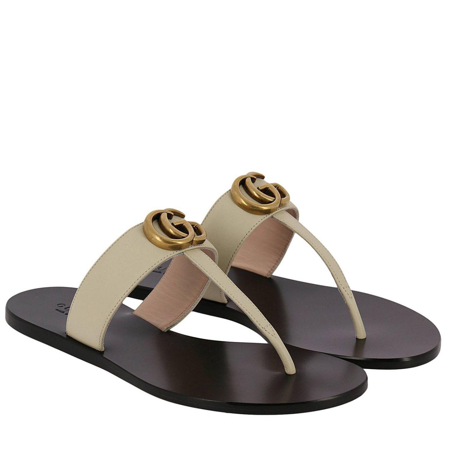 Gucci Flat Sandals Shoes Women | Lyst