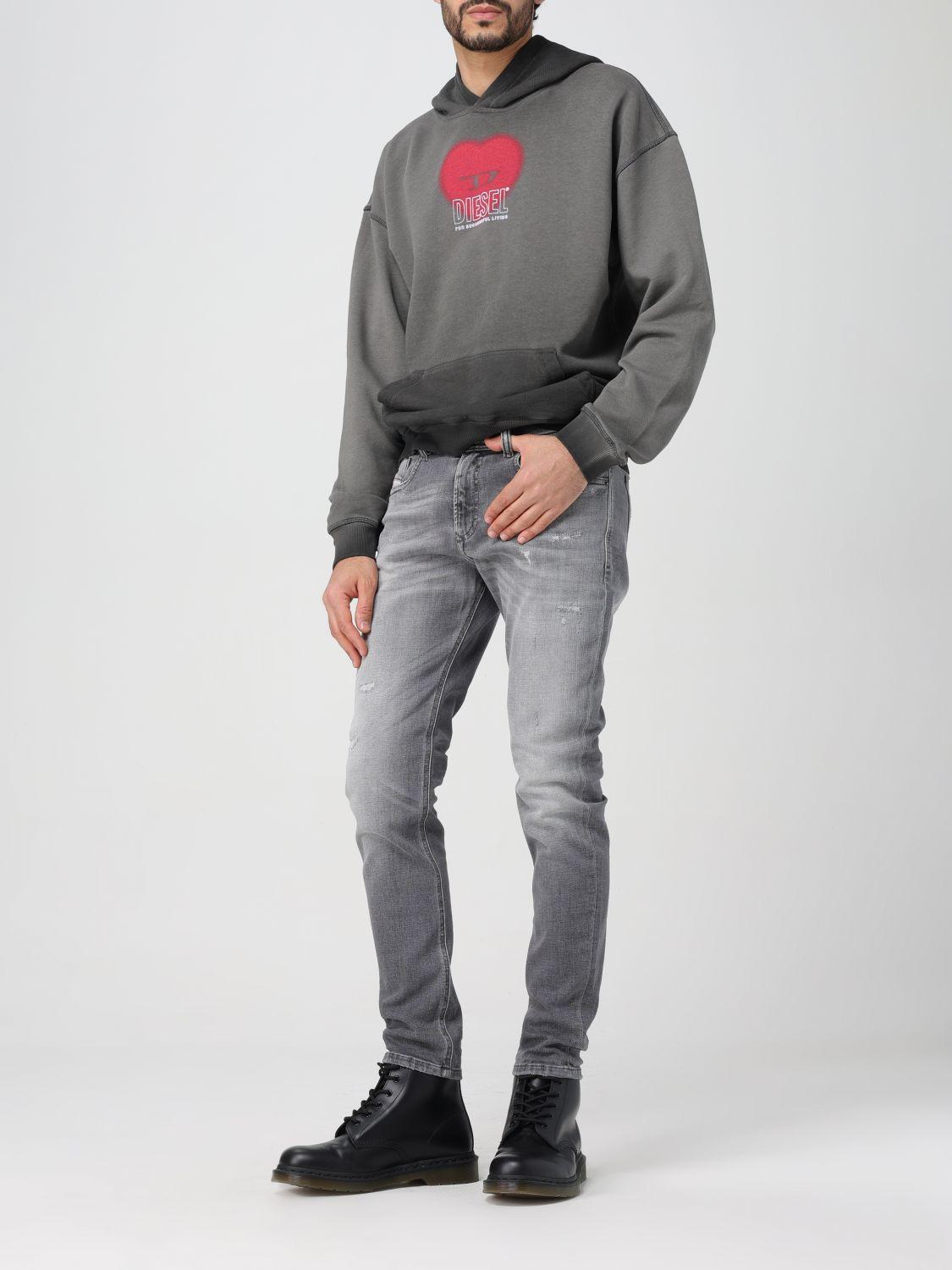 Diesel sweatshirt cheap grey