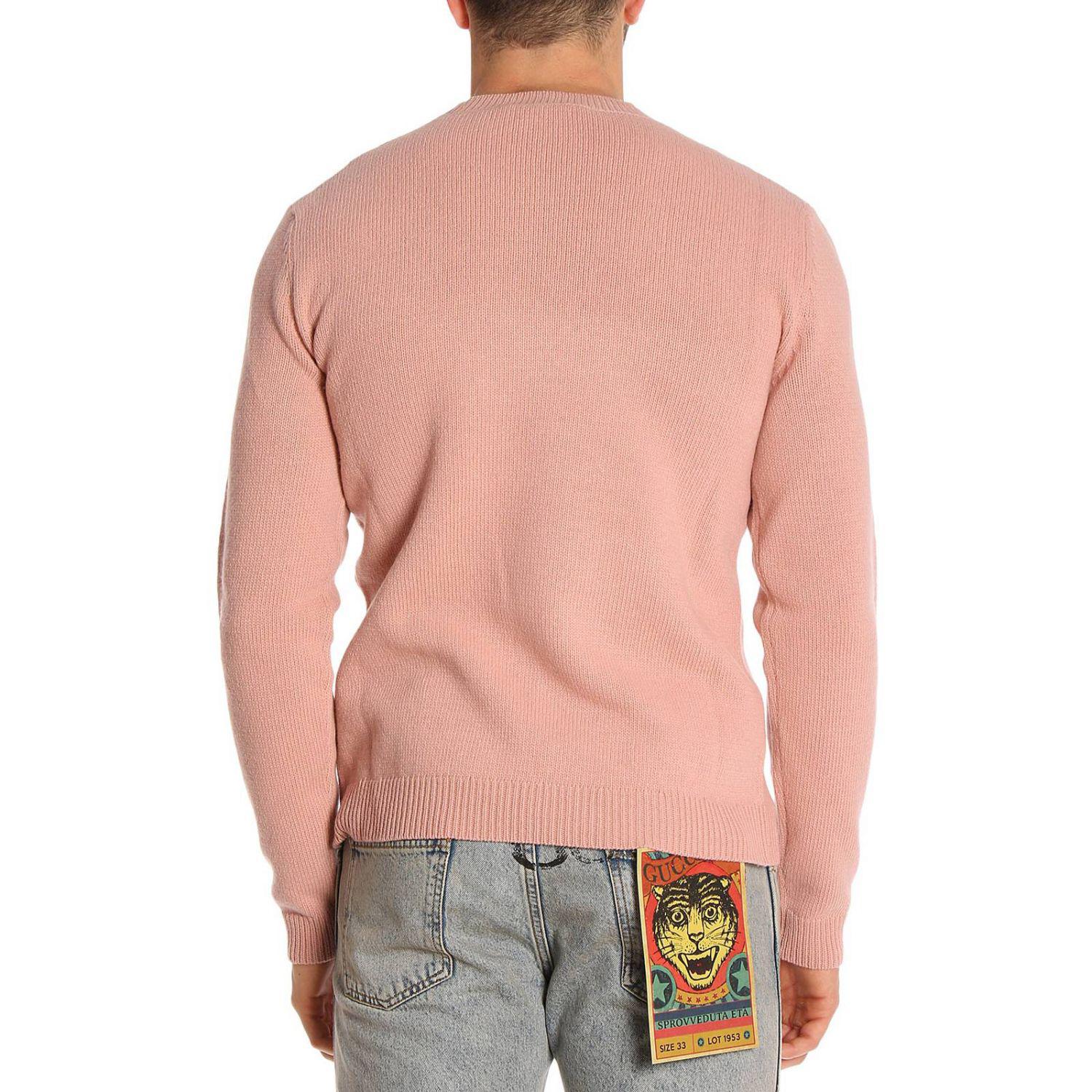 gucci pink sweater mens