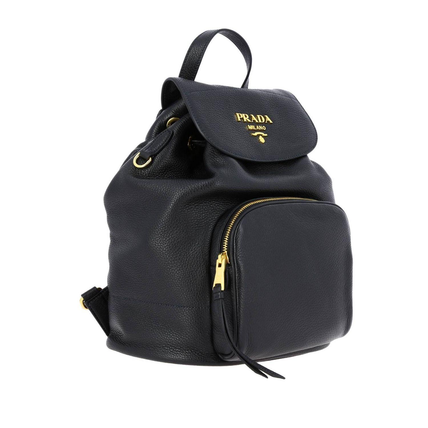 Prada Backpack Shoulder Bag Women in Black - Lyst