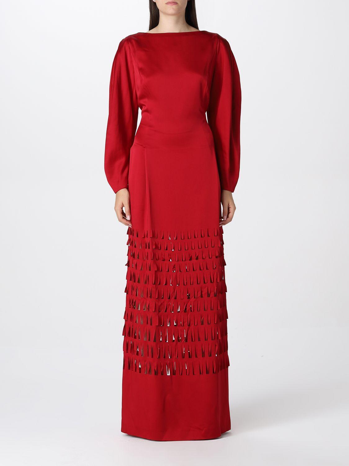 Alberta Ferretti Dress Woman in Red | Lyst