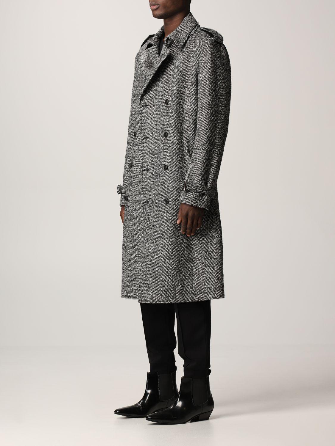 armani grey coat