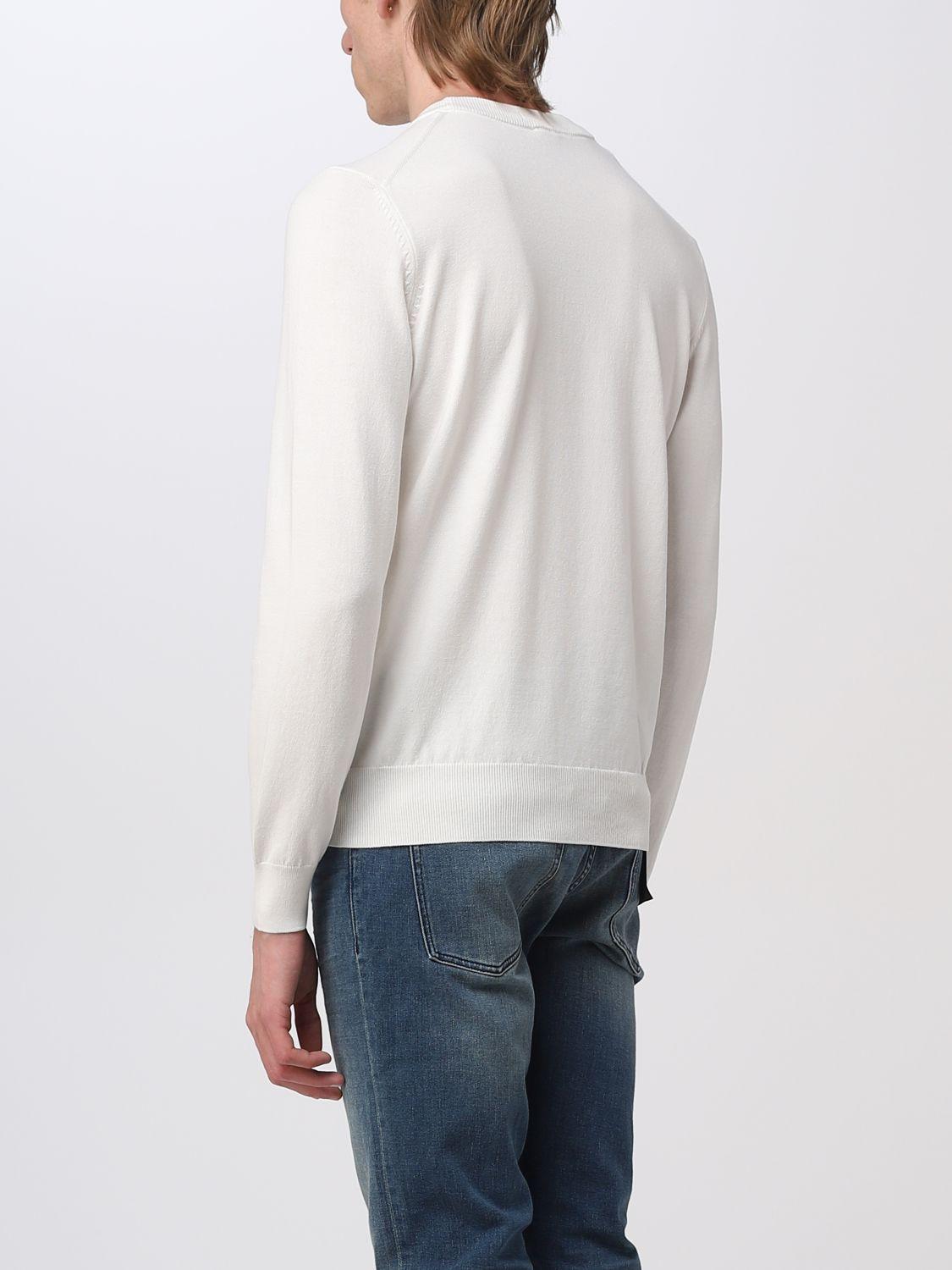 BOSS by HUGO BOSS Sweater in White for Men | Lyst