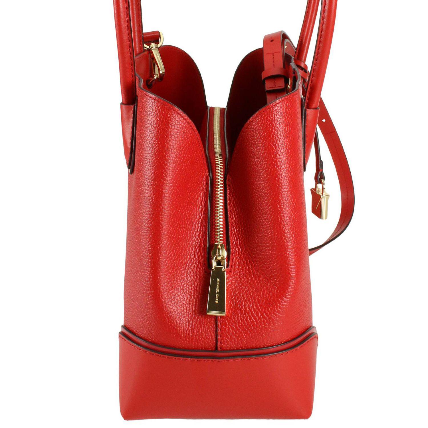 MICHAEL Michael Kors Leather Shoulder Bag Women in Red Lyst